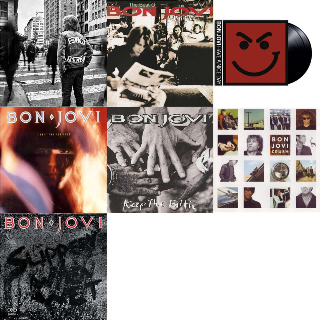 Forever & Cross Road (2LP) & 7800º Fahrenheit (180G) & Slippery When Wet (180G) & Keep The Faith (180G) & Crush (180G) & Have A Niceday (180G)