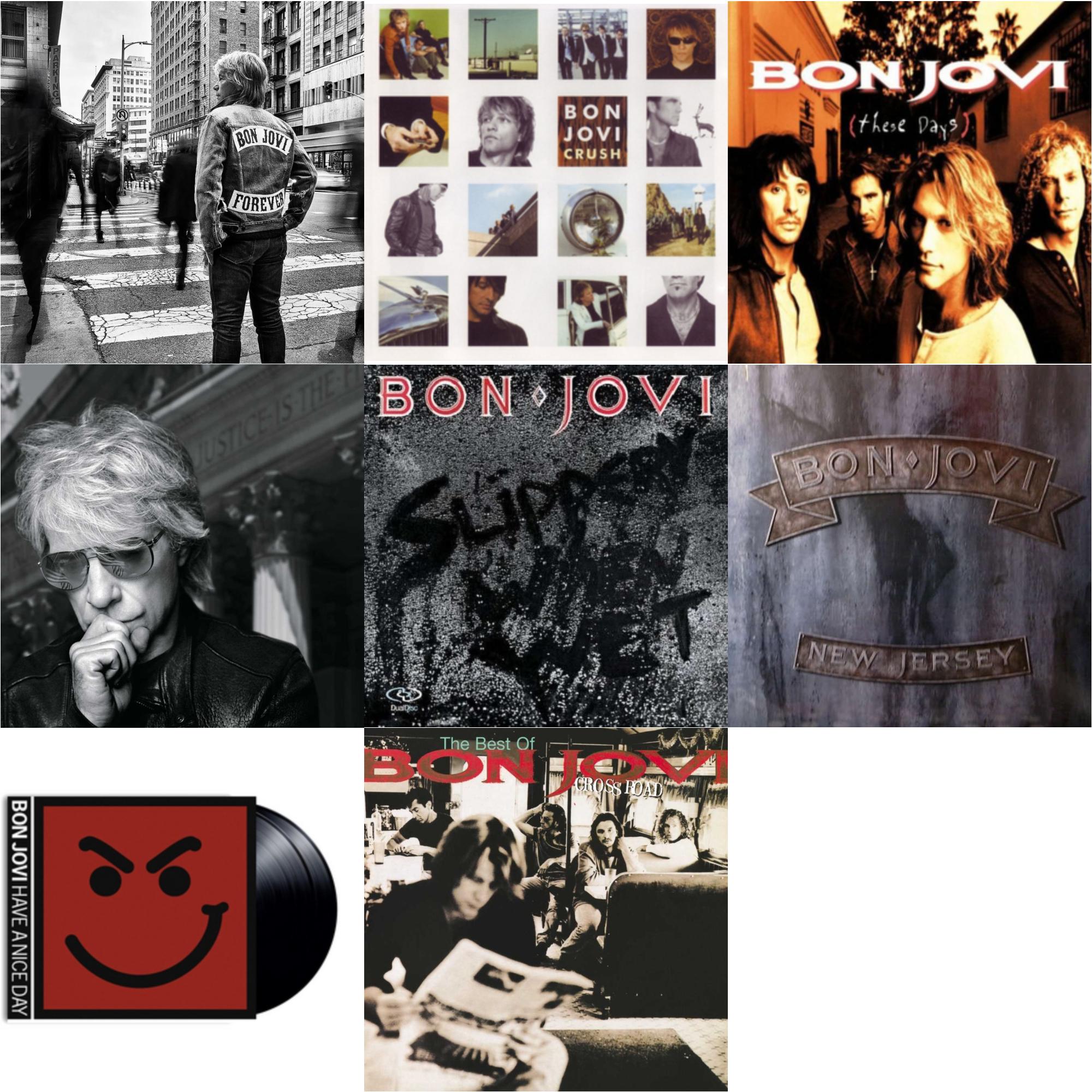 Forever & Cross Road (2LP) & 2020 (2LP/Gold Vinyl) & Slippery When Wet (180G) & New Jersey (180G) & These Days (180G) & Crush (180G) & Have A Niceday (180G)