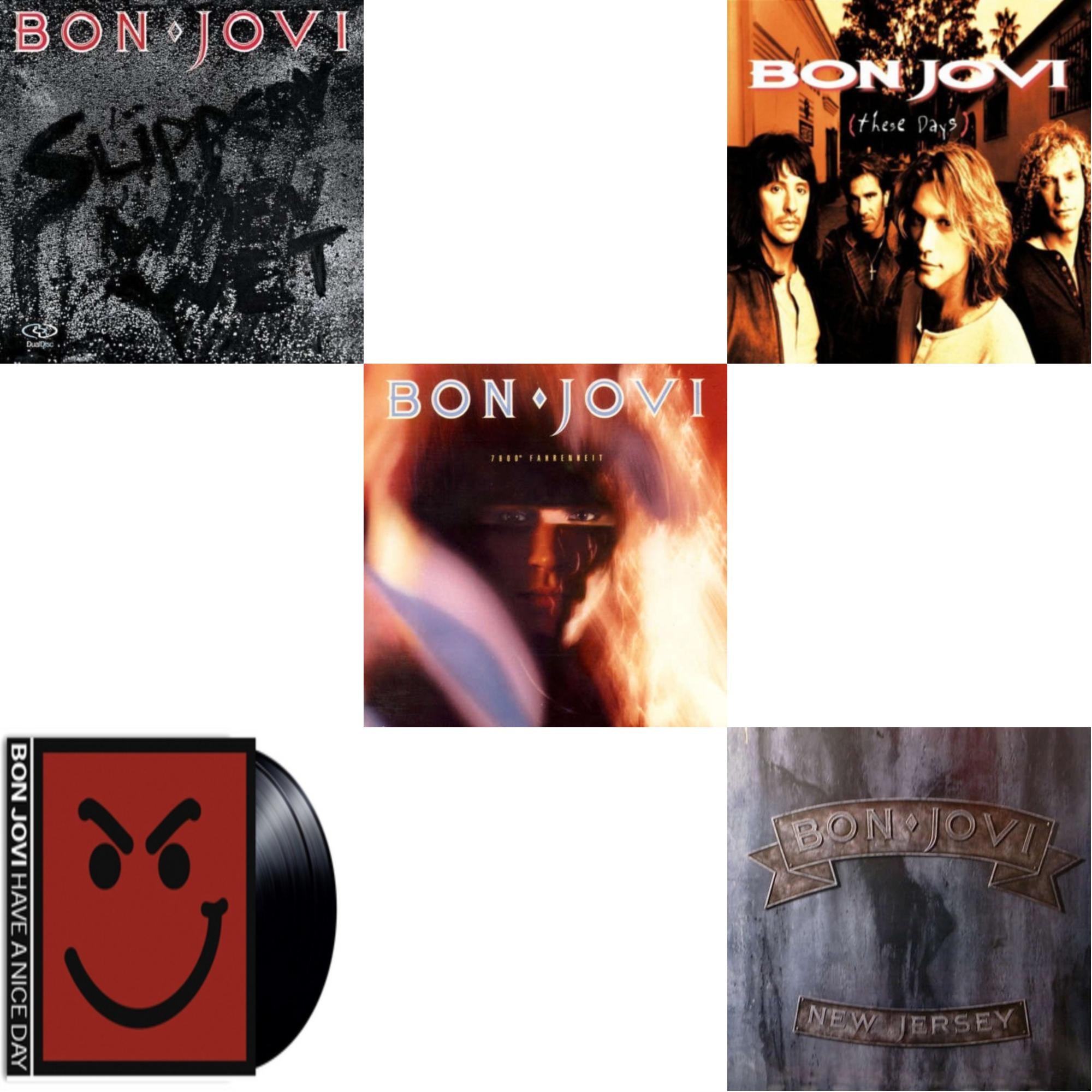 7800º Fahrenheit (180G) & Slippery When Wet (180G) & New Jersey (180G) & These Days (180G) & Have A Niceday (180G)