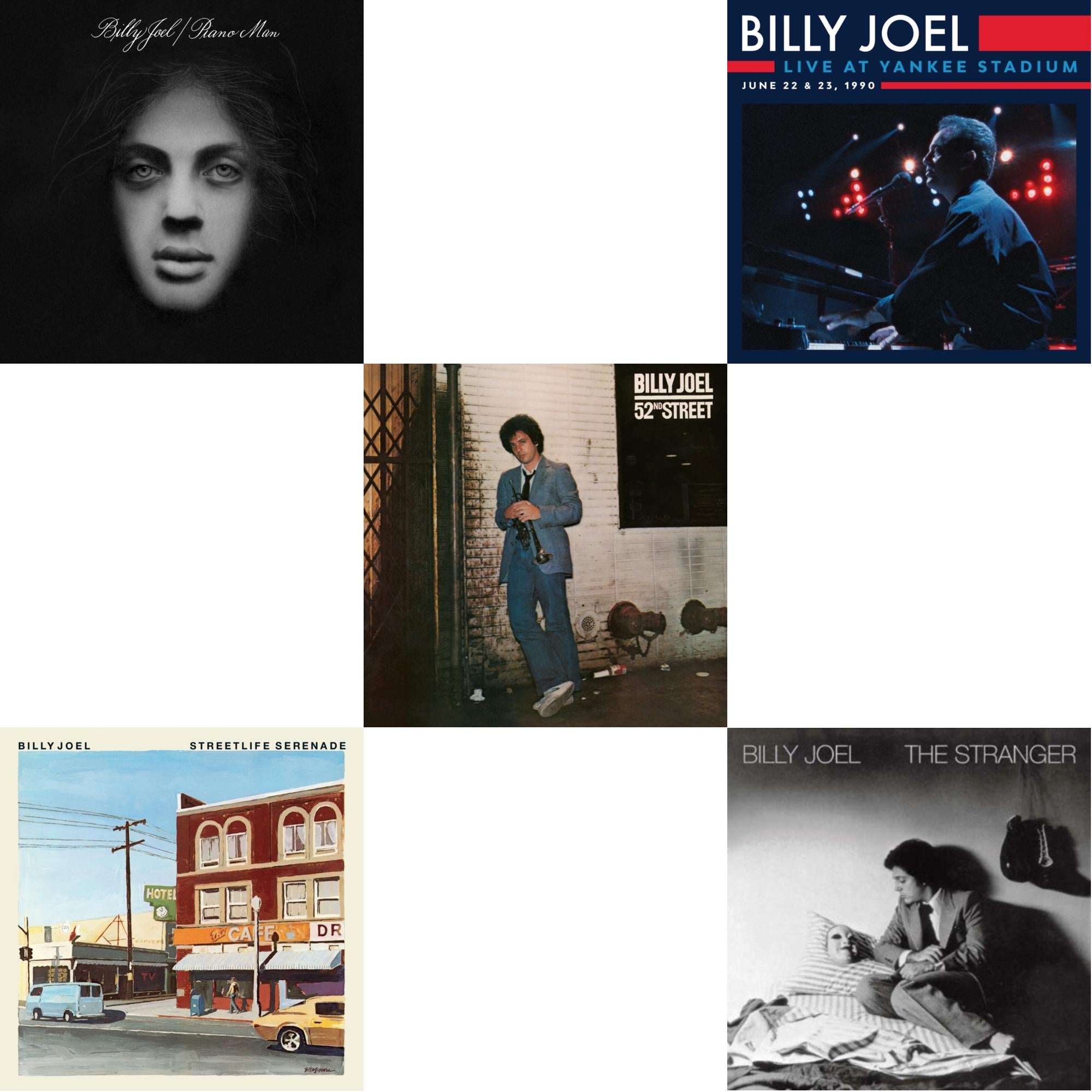 Piano Man & Streetlife Serenade & 52Nd Street & Live At Yankee Stadium (3LP) & Stranger (180G)