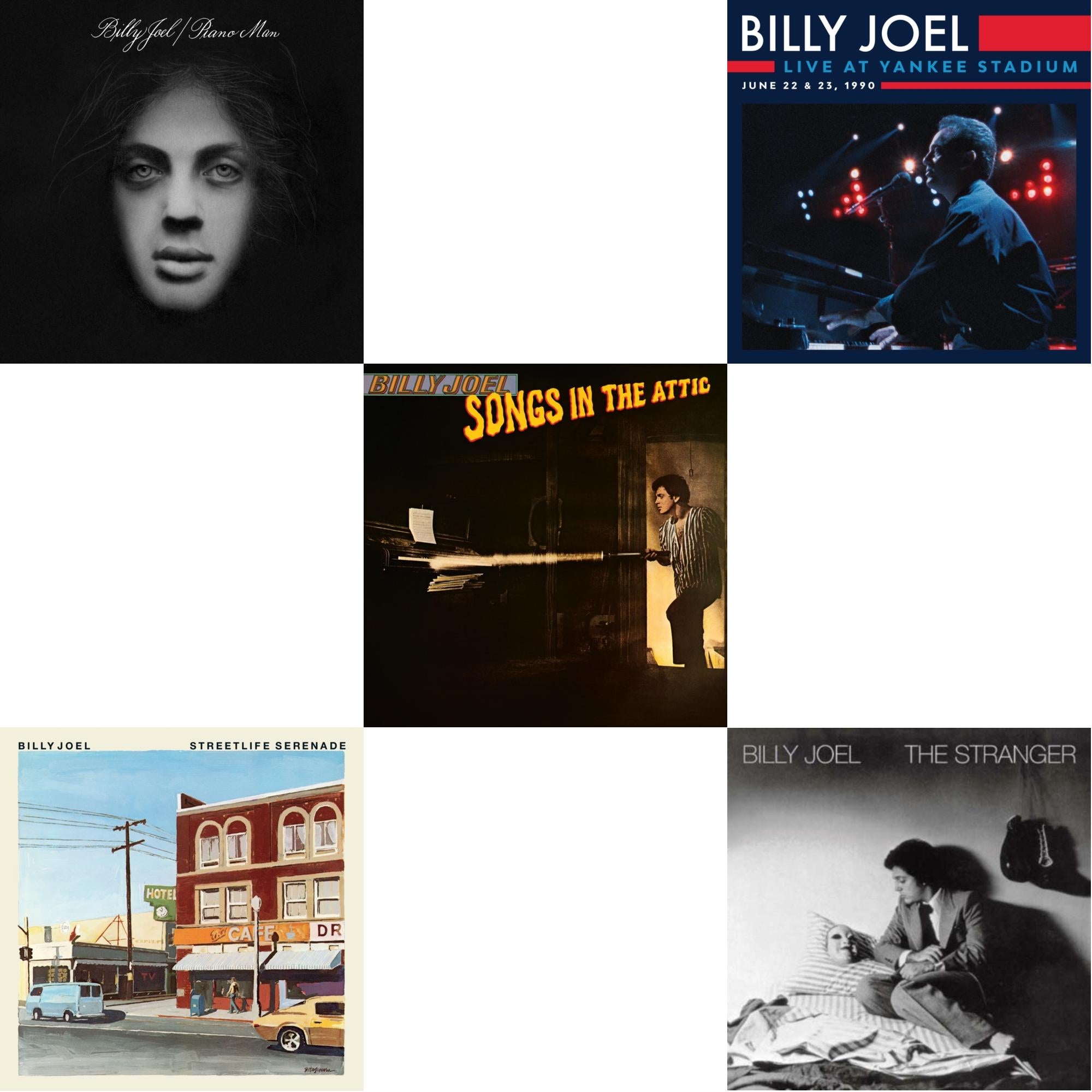 Piano Man & Streetlife Serenade & Songs In The Attic & Live At Yankee Stadium (3LP) & Stranger (180G)