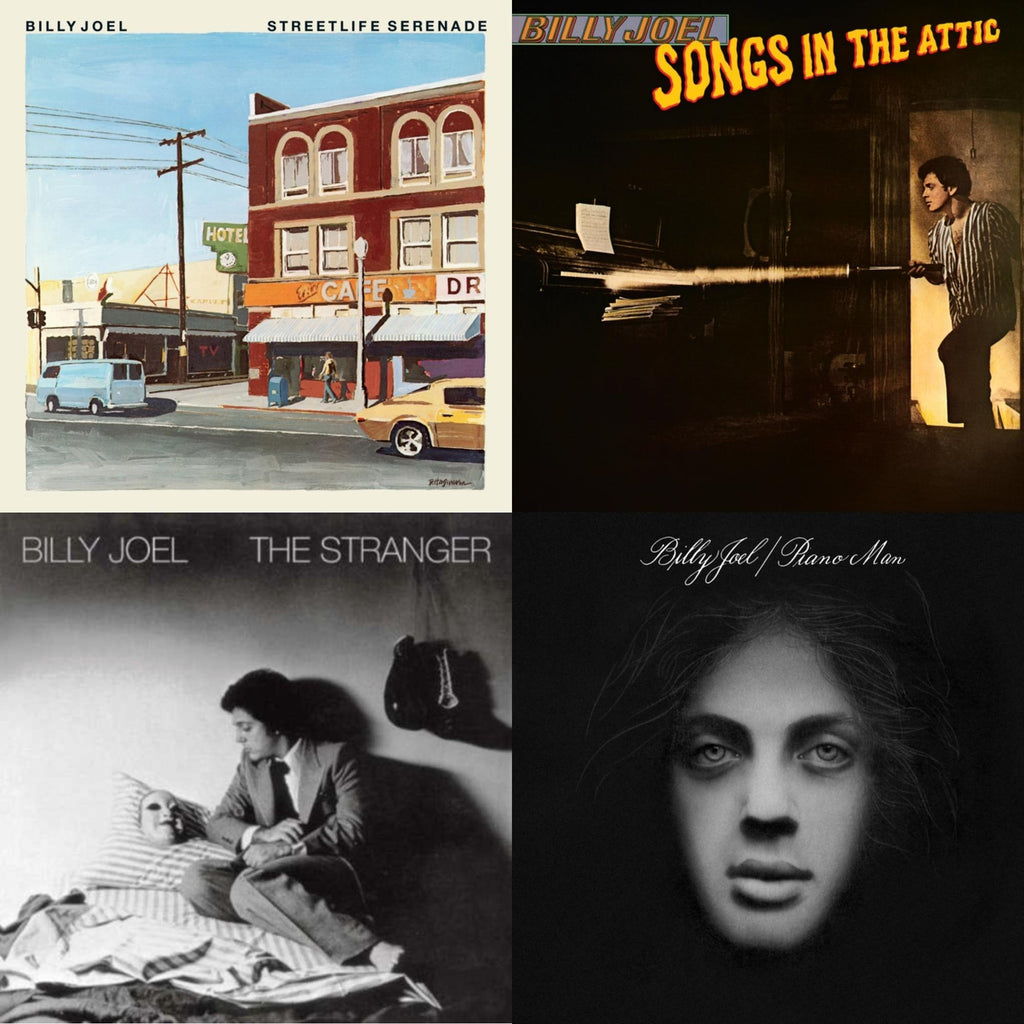 Billy Joel - Streetlife Serenade & Songs In The Attic & Stranger (180G) & Piano Man - LP Vinyl Bundle