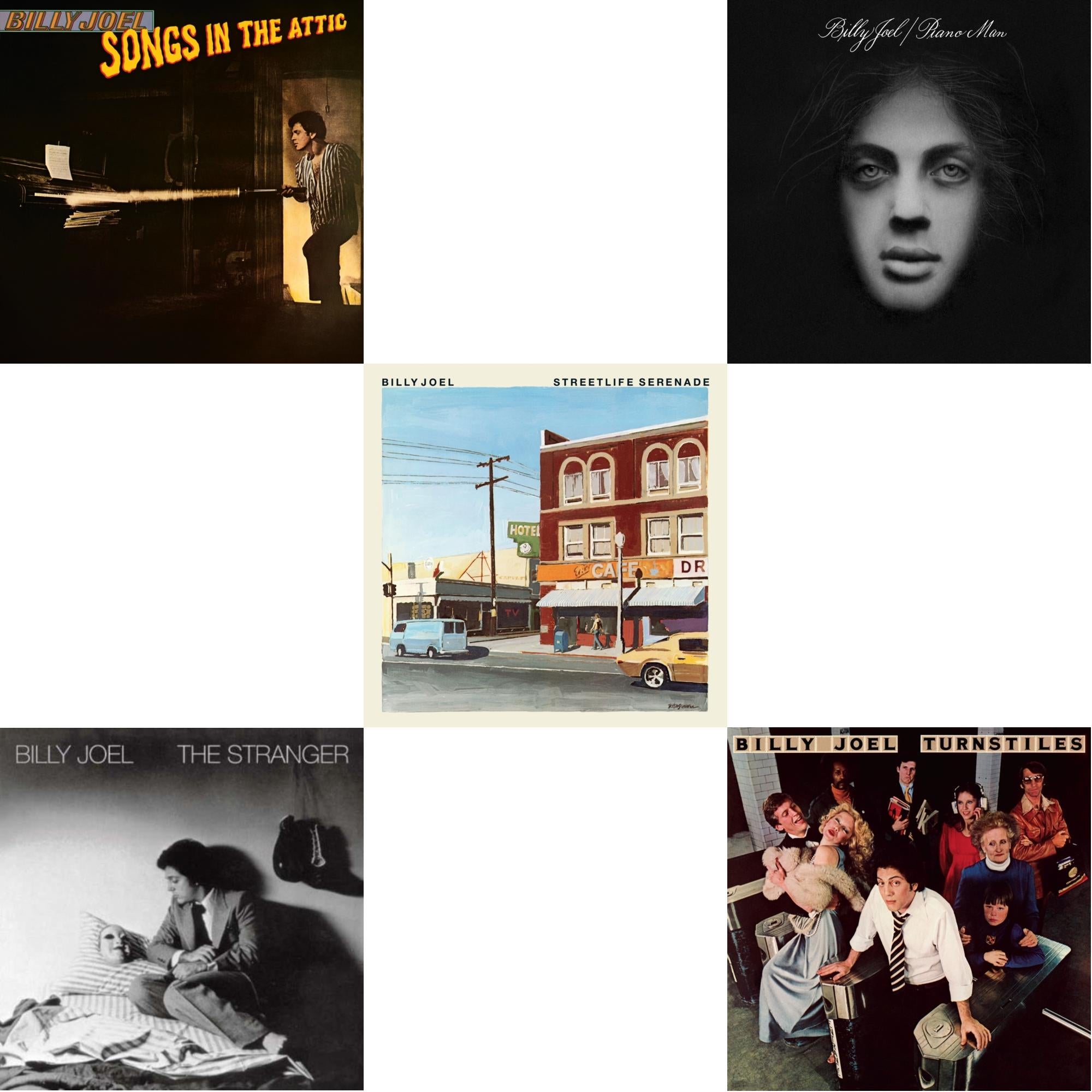 Piano Man & Streetlife Serenade & Turnstiles & Songs In The Attic & Stranger (180G)