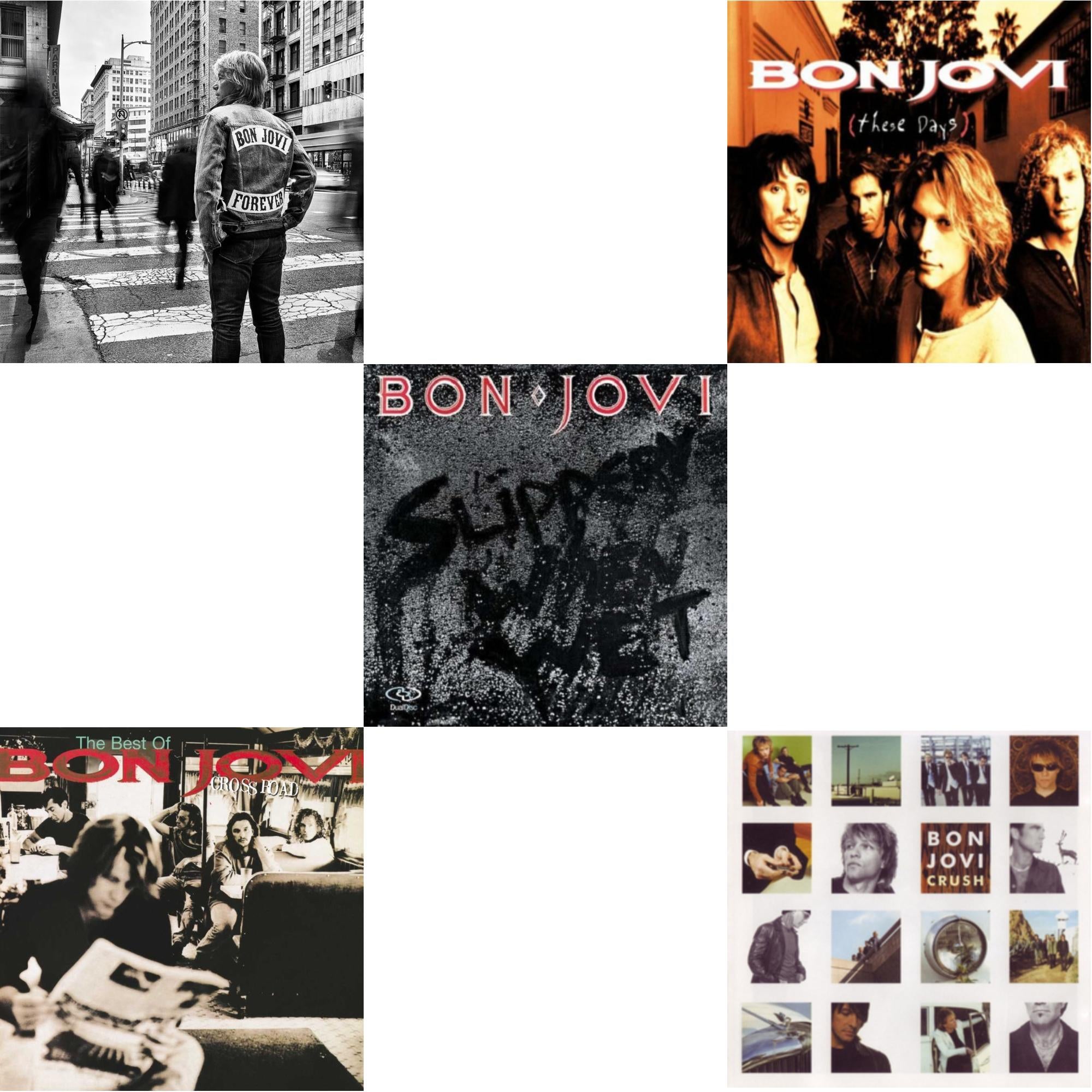 Forever & Cross Road (2LP) & Slippery When Wet (180G) & These Days (180G) & Crush (180G)
