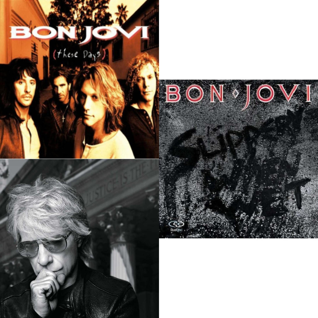 Bon Jovi - These Days (180G) & 2020 (2LP/Gold Vinyl) & Slippery When Wet (180G)