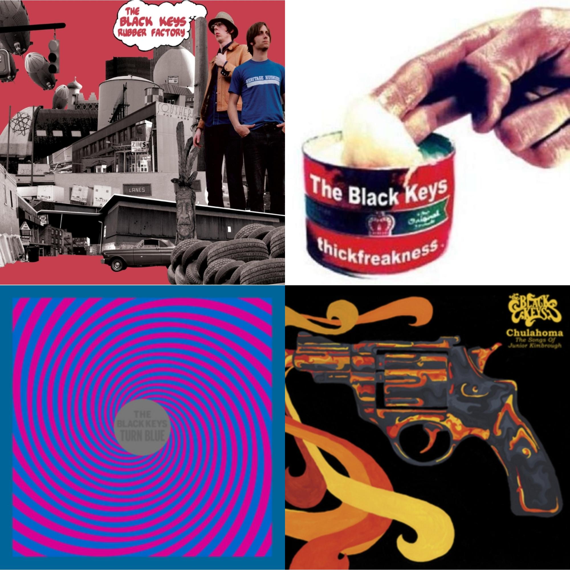 Black Keys - Thickfreakness & Rubber Factory & Turn Blue & Chulahoma - LP Vinyl Bundle