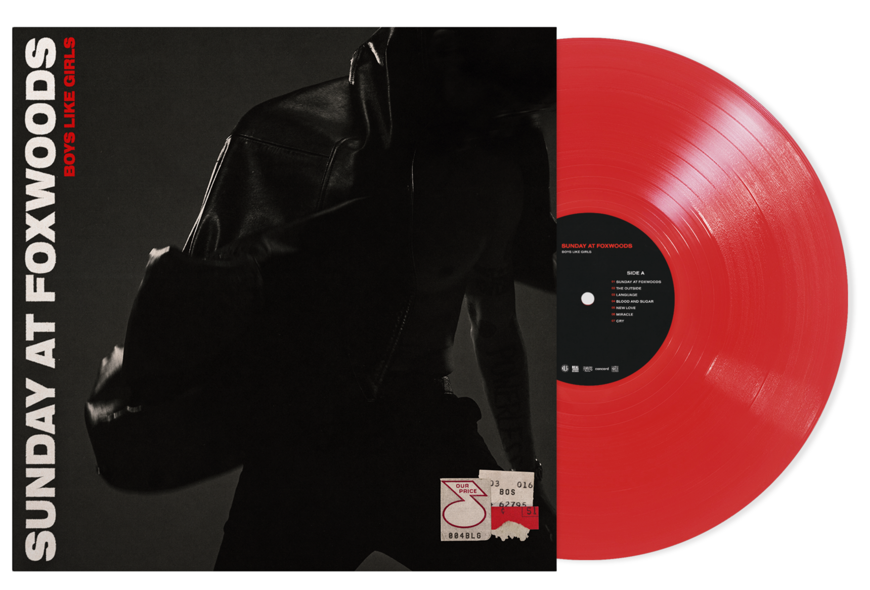 Boys Like Girls - Sunday at Foxwoods LP (Limited Edition - Only 500 Made, Ruby Vinyl) Vinyl Record