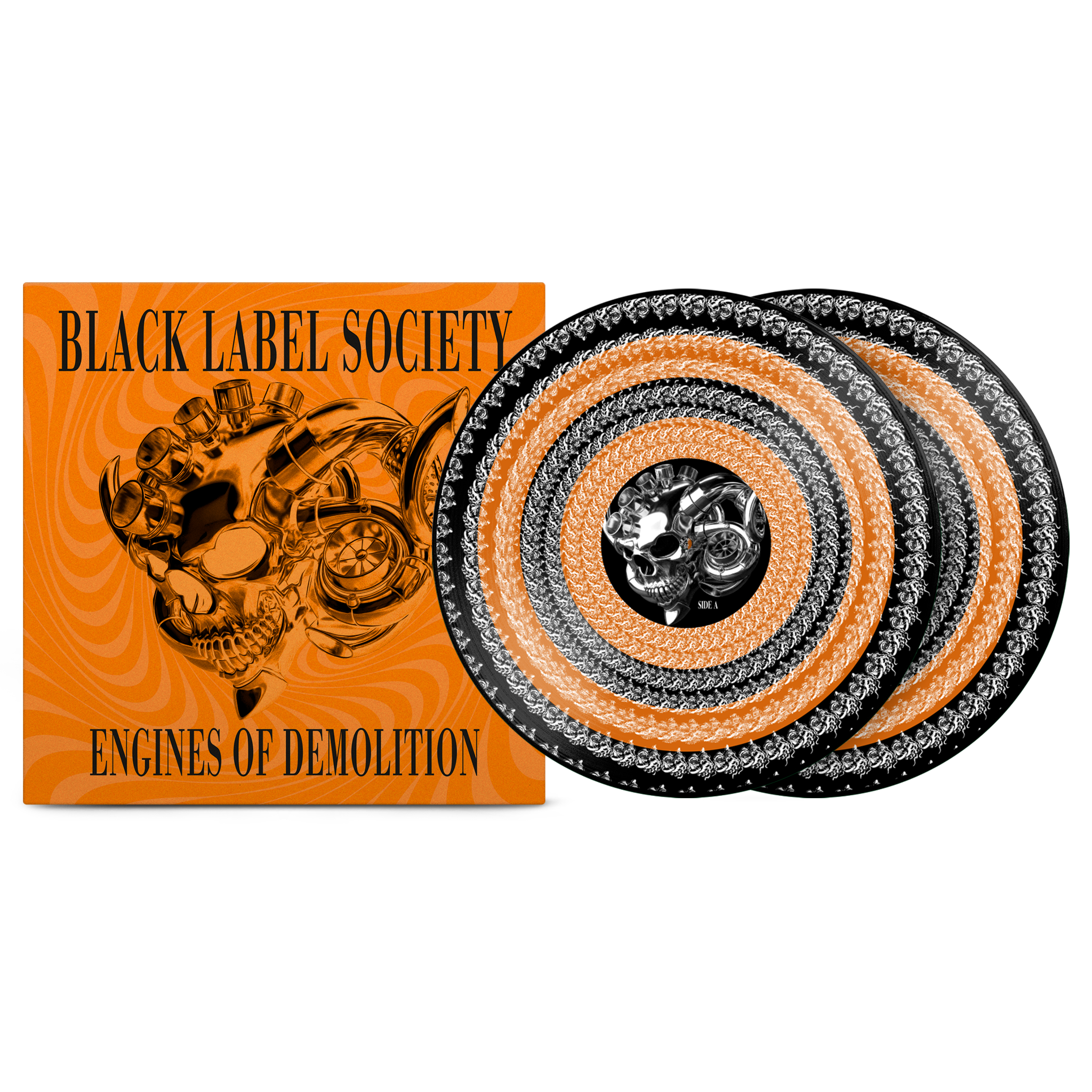 Black Label Society – Engines of Demolition Orange Zoetrope Vinyl Record
