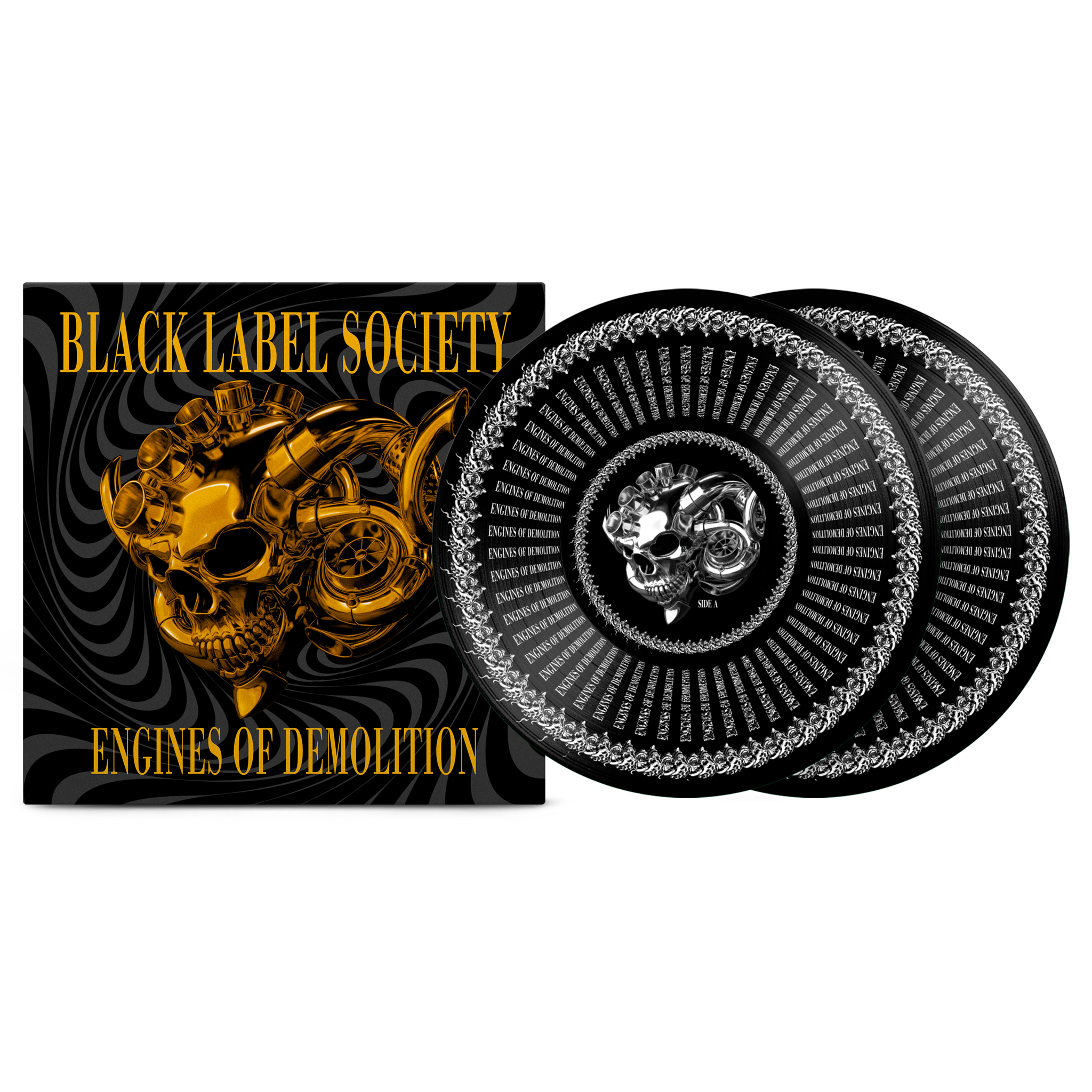 Black Label Society – Engines of Demolition Gold Zoetrope Vinyl Record