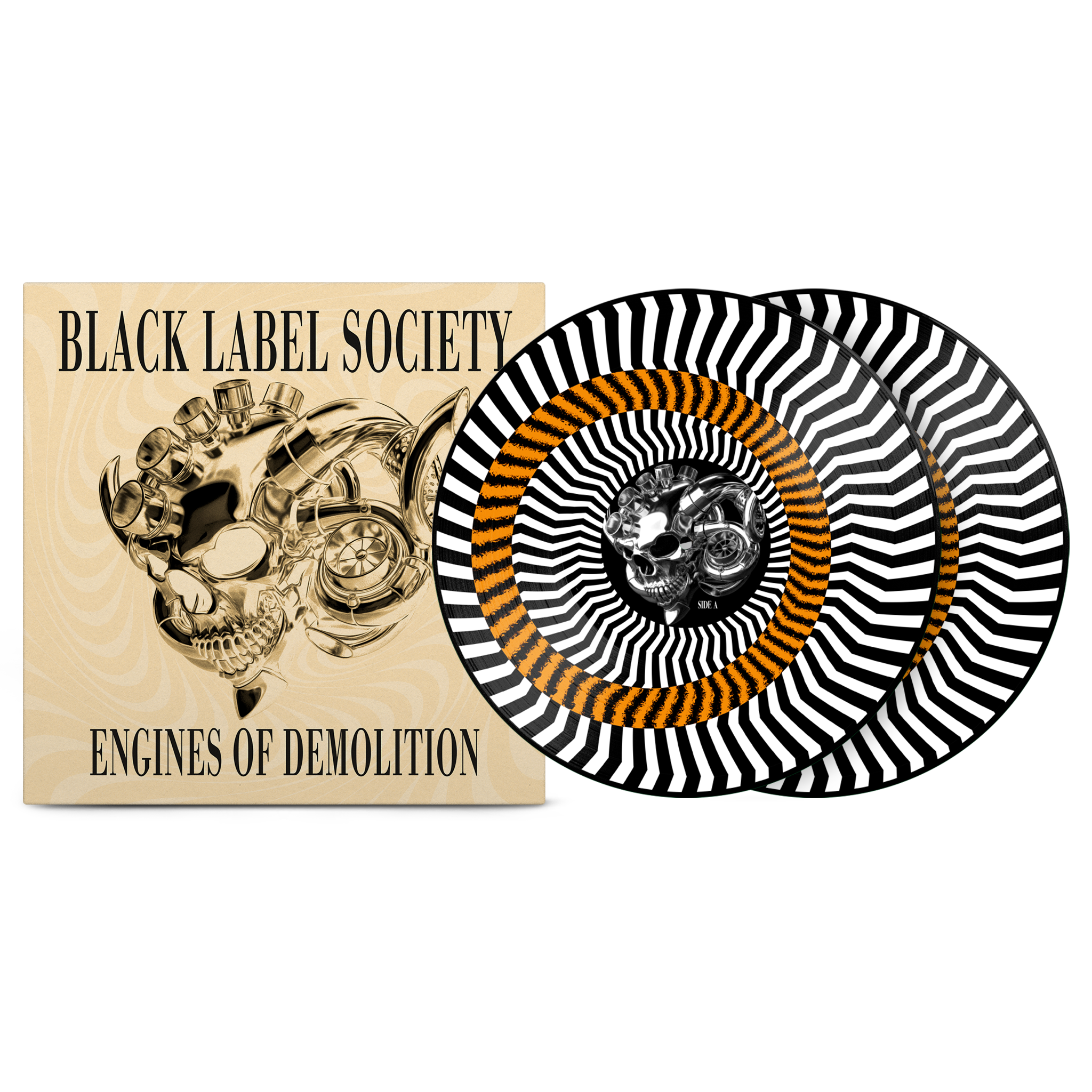 Black Label Society – Engines of Demolition Custard Zoetrope Vinyl Record