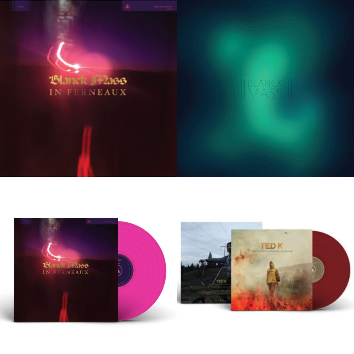 Blanck Mass - In Ferneaux & Blanck Mass (Clear Vinyl/2LP) & In Ferneaux (Magenta LP Vinyl) (I) & Ted K Original Score (Opaque Red LP Vinyl)