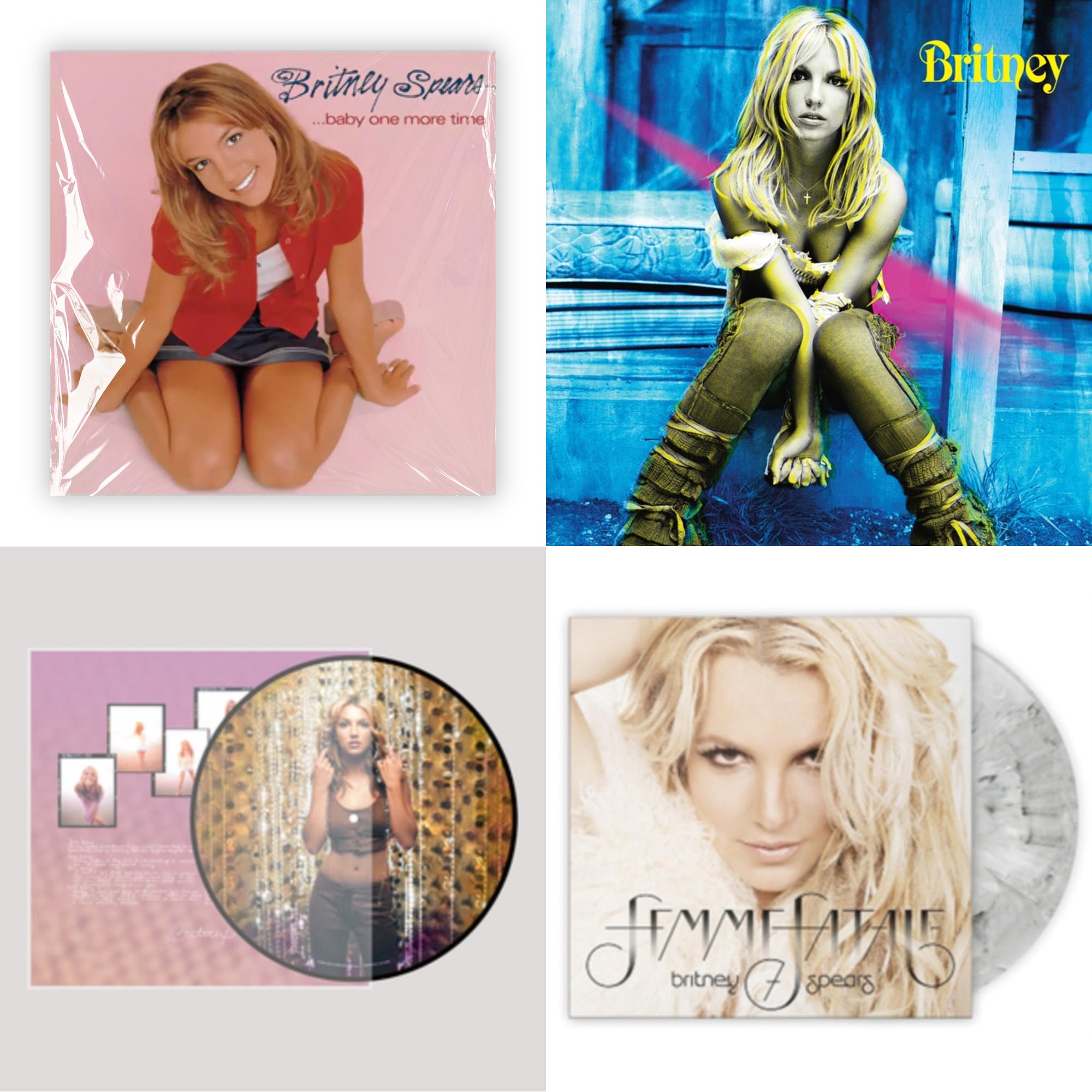 Oops!... I Did It Again (20Th Anniversary Edition Picture LP Vinyl) & Baby One More Time & Britney & Femme Fatale (Light Grey Marbled LP Vinyl/Import)