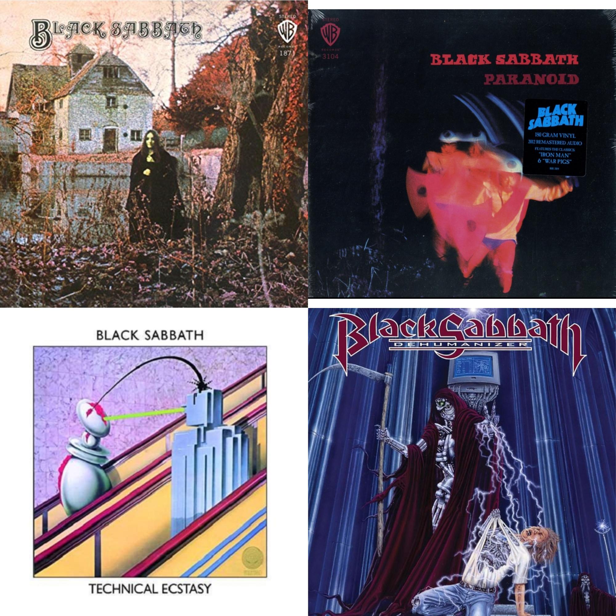 Black Sabbath (180G) & Paranoid (180G) & Technical Ecstasy & Dehumanizer (Deluxe Edition/2LP) (Rocktober)
