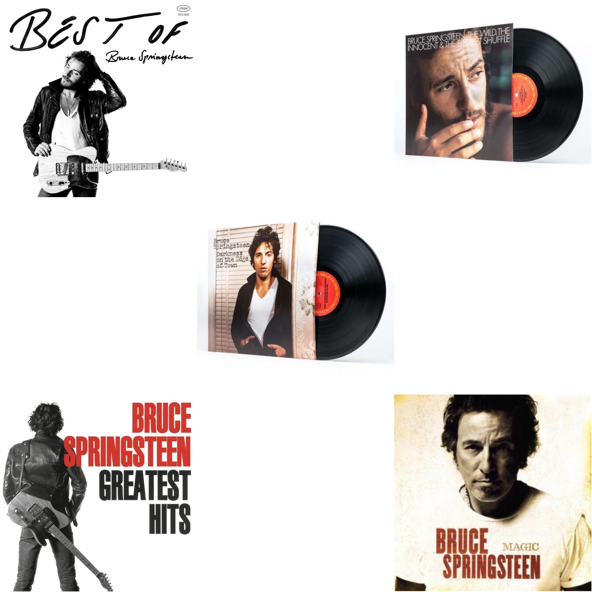 Greatest Hits (2 LP/150G Vinyl/Dl Code) & Best Of Bruce Springsteen (2LP) & Magic (180G) & Wild The Innocent & The E Street Shuffle (180G) & Darkness On The Edge Of Town (180G)