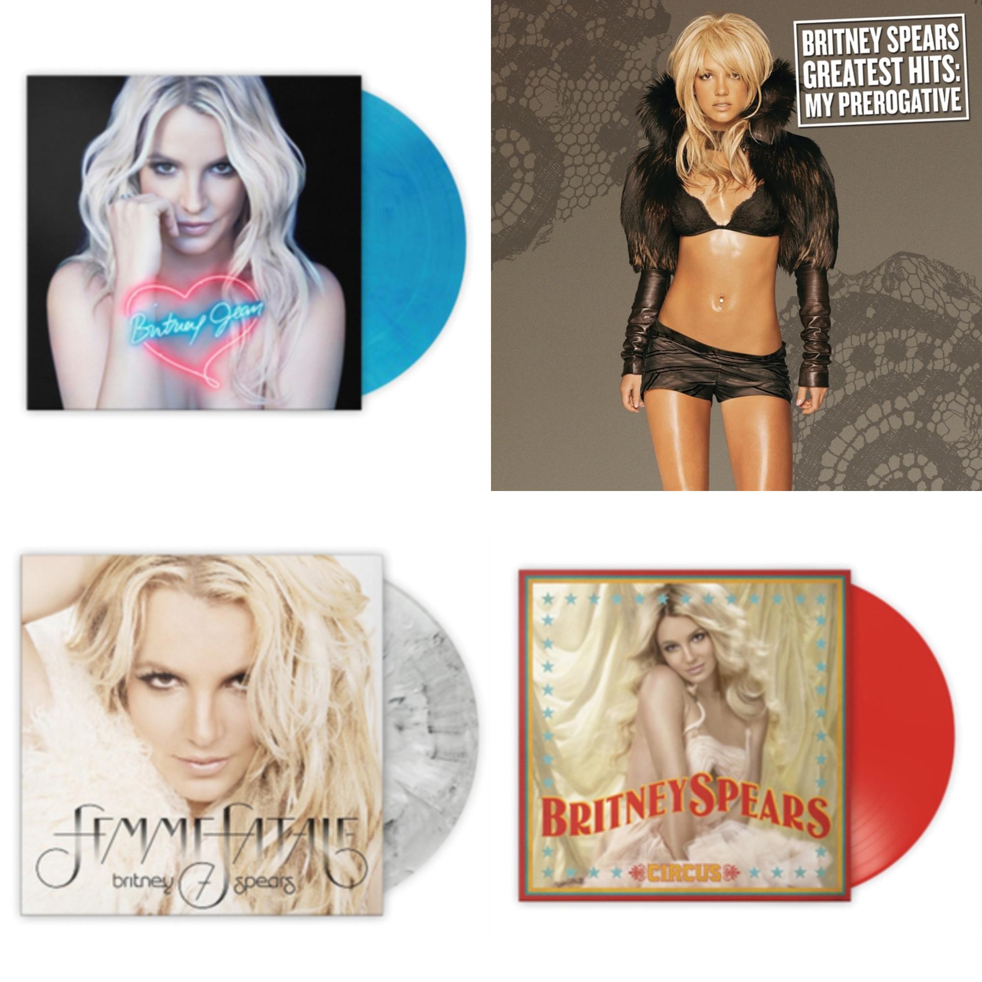 Greatest Hits : My Prerogative (2LP) & Circus (Red LP Vinyl/Import) & Britney Jean (Blue Marbled LP Vinyl/Import) & Femme Fatale (Light Grey Marbled LP Vinyl/Import)
