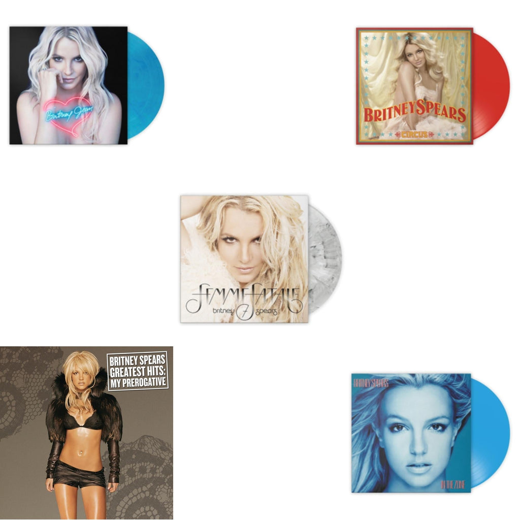 Greatest Hits : My Prerogative (2LP) & In The Zone (Blue LP Vinyl/Import) & Circus (Red LP Vinyl/Import) & Britney Jean (Blue Marbled LP Vinyl/Import) & Femme Fatale (Light Grey Marbled LP Vinyl/Import)
