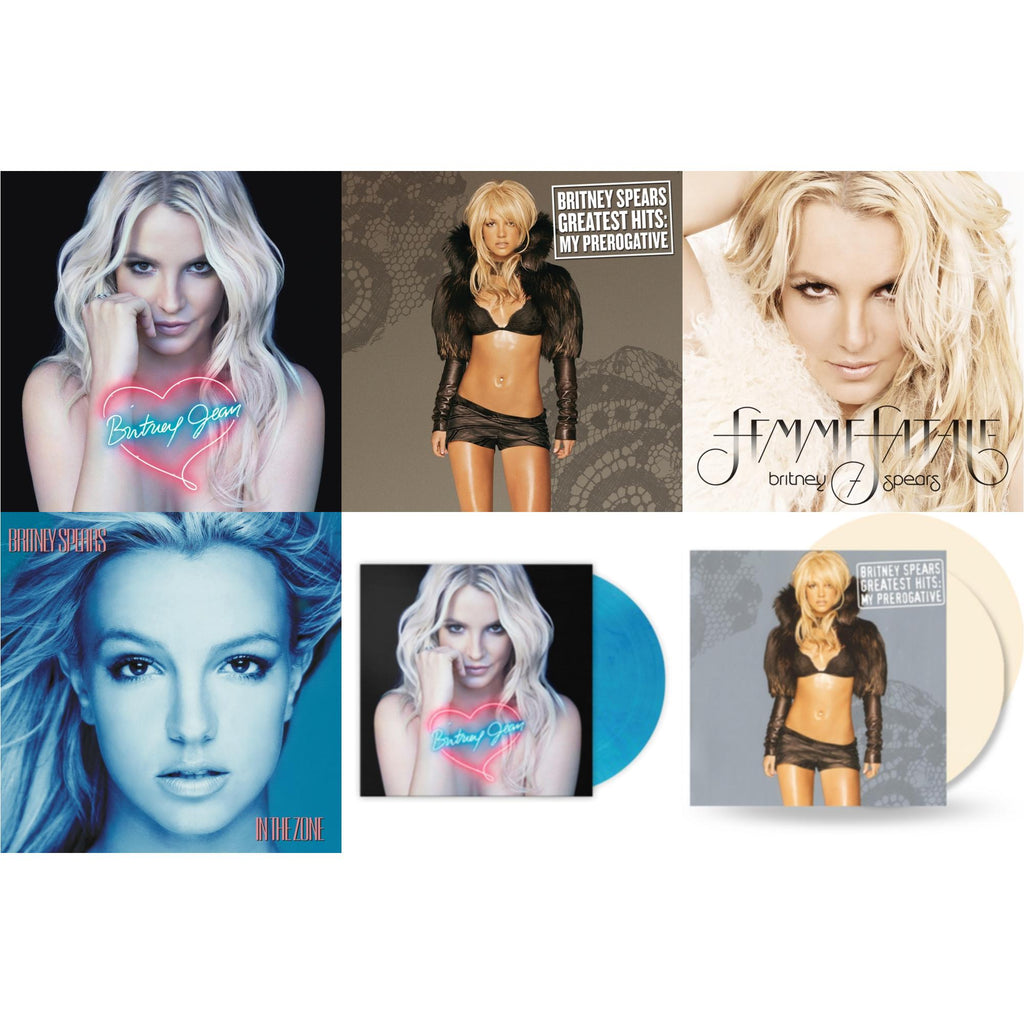 Britney Spears - Britney Jean & Greatest Hits : My Prerogative (2LP) & Femme Fatale & In The Zone & Britney Jean (Blue Marbled LP Vinyl/Import) & Greatest Hits: My Prerogative (2LP/Cream Vinyl/Import)
