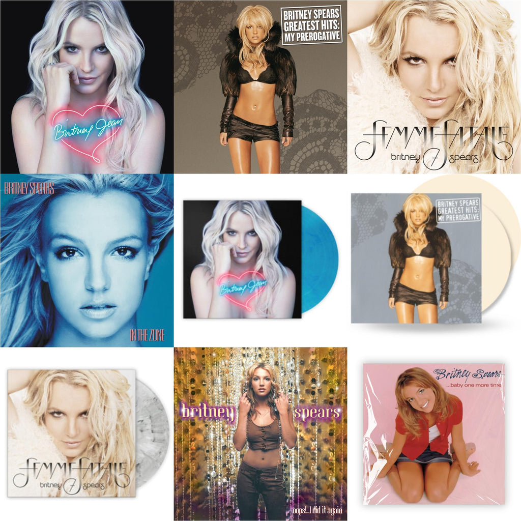 Britney Spears - Baby One More Time & Oops!... I Did It Again & In The Zone & Britney Jean & Femme Fatale & Greatest Hits : My Prerogative (2LP) & Britney Jean (Blue Marbled LP Vinyl/Import) & Femme Fatale (Light Grey Marbled LP Vinyl/Import) &