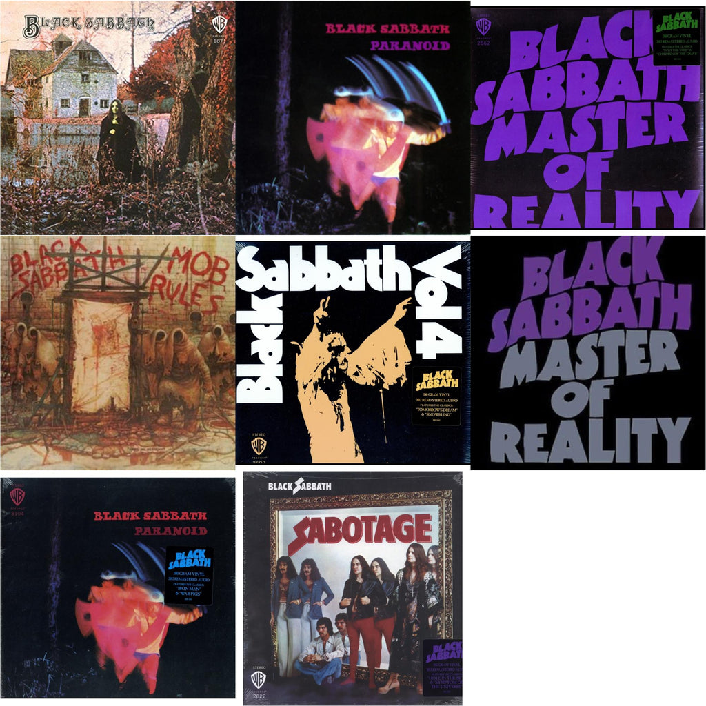 Sabotage (180G) & Vol. 4 (180G) & Black Sabbath (180G) & Paranoid (180G) & Master Of Reality (180G) & Paranoid & Master Of Reality & Mob Rules (Deluxe/2LP)