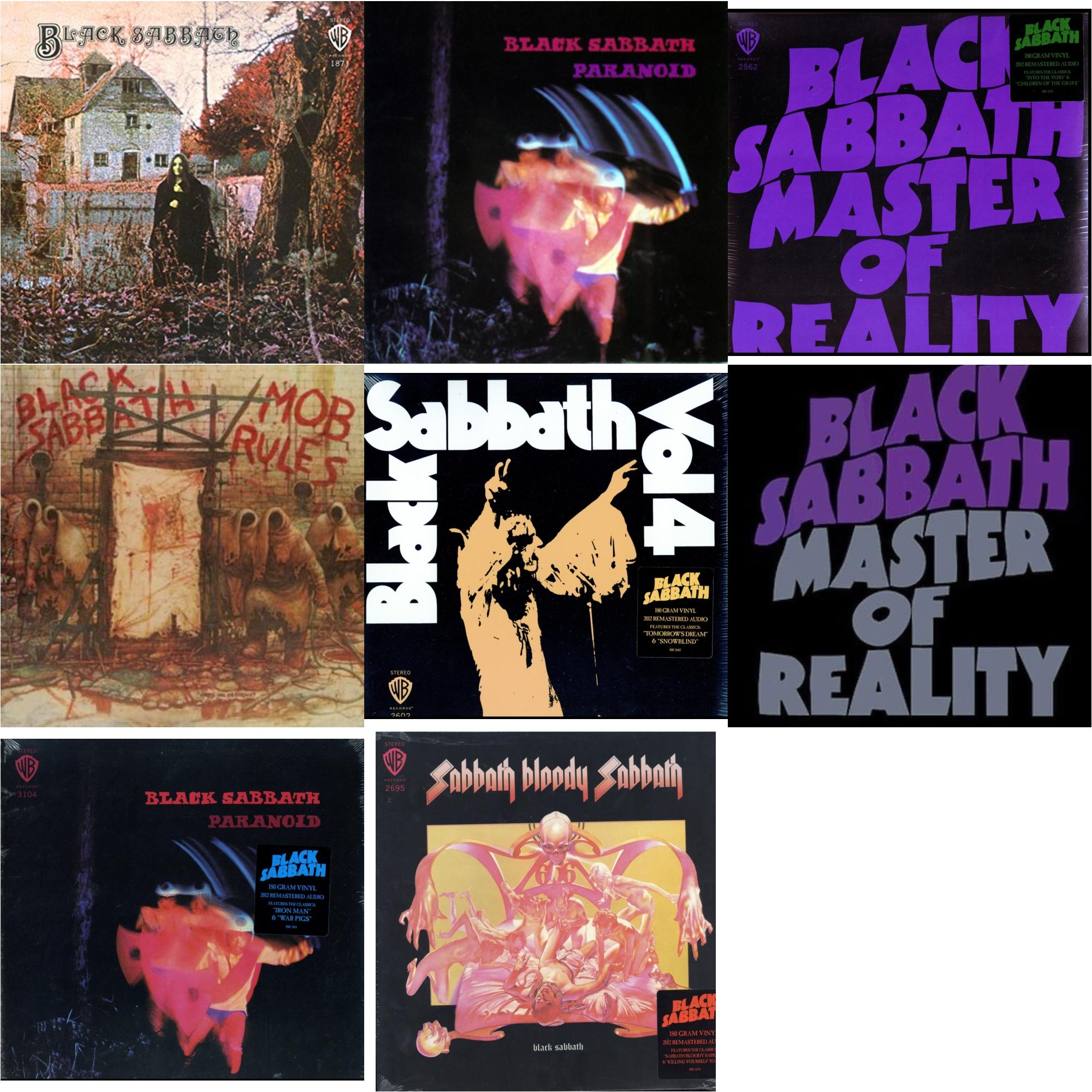 Vol. 4 (180G) & Sabbath Bloody Sabbath (180G) & Black Sabbath (180G) & Paranoid (180G) & Master Of Reality (180G) & Paranoid & Master Of Reality & Mob Rules (Deluxe/2LP)