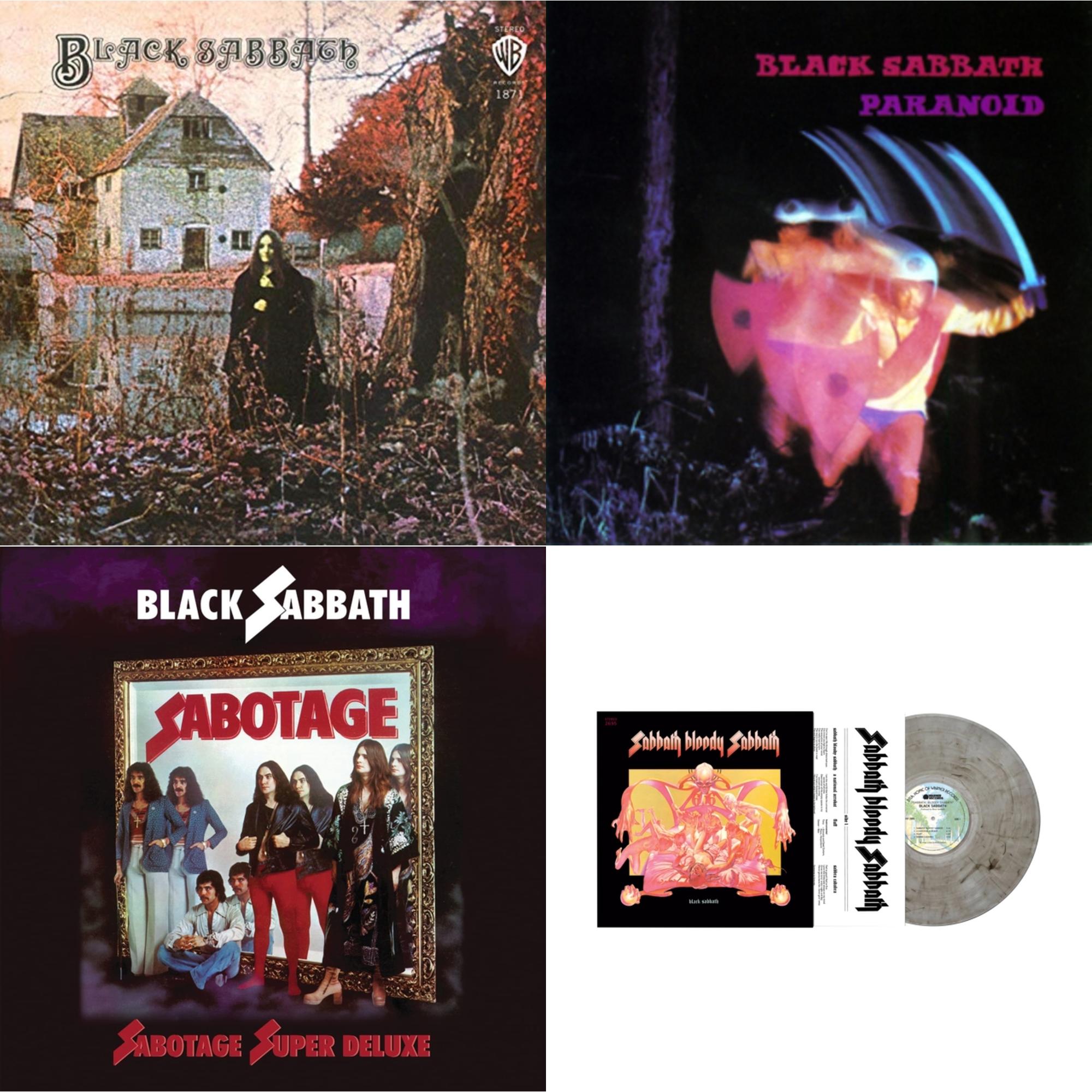 Black Sabbath - Black Sabbath (180G) & Paranoid & Sabotage (Super Deluxe Edition/4LP/7Inch) & Sabbath Bloody Sabbath (Smoky LP Vinyl) (Syeor)