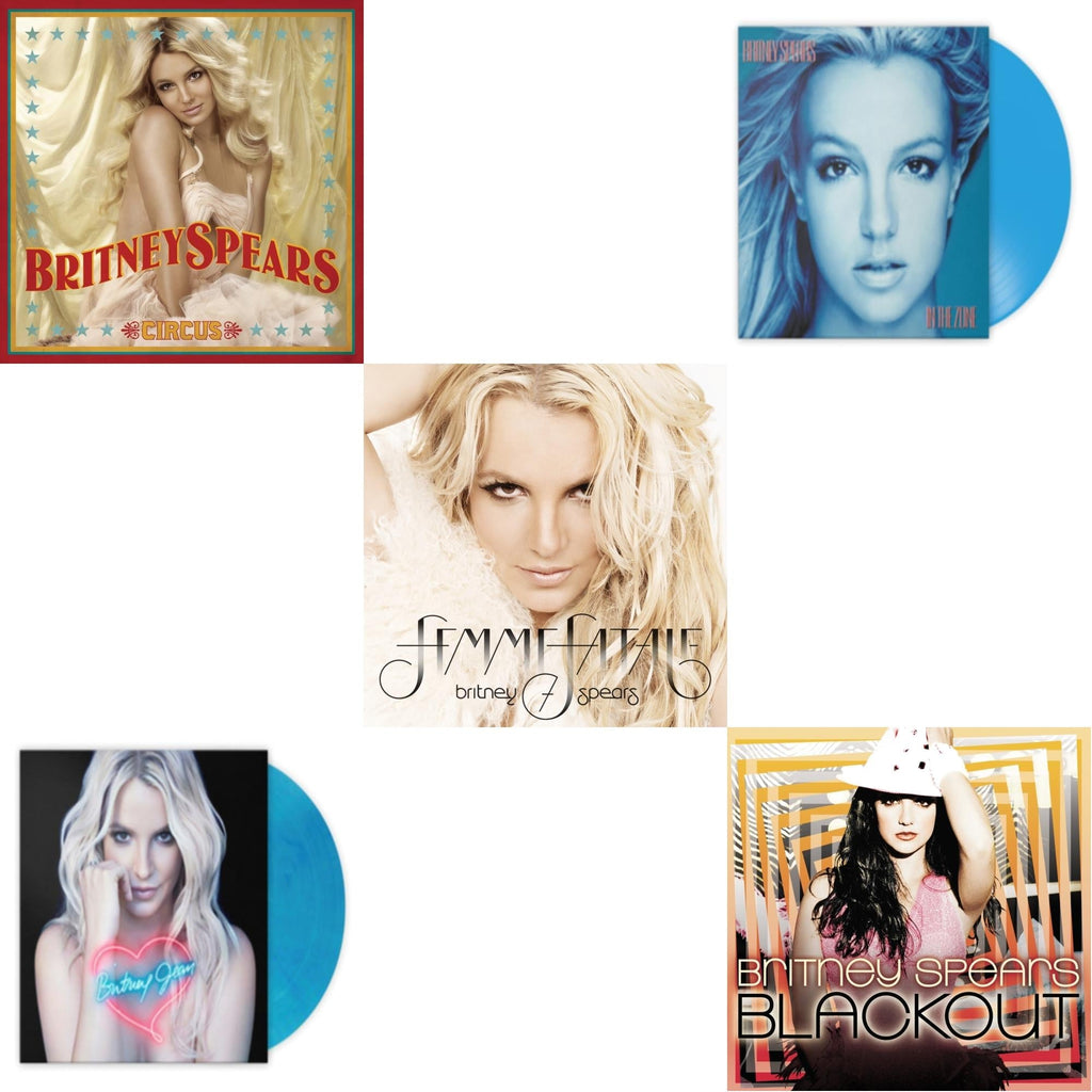 Blackout & Circus & Femme Fatale & In The Zone (Blue LP Vinyl/Import) & Britney Jean (Blue Marbled LP Vinyl/Import)