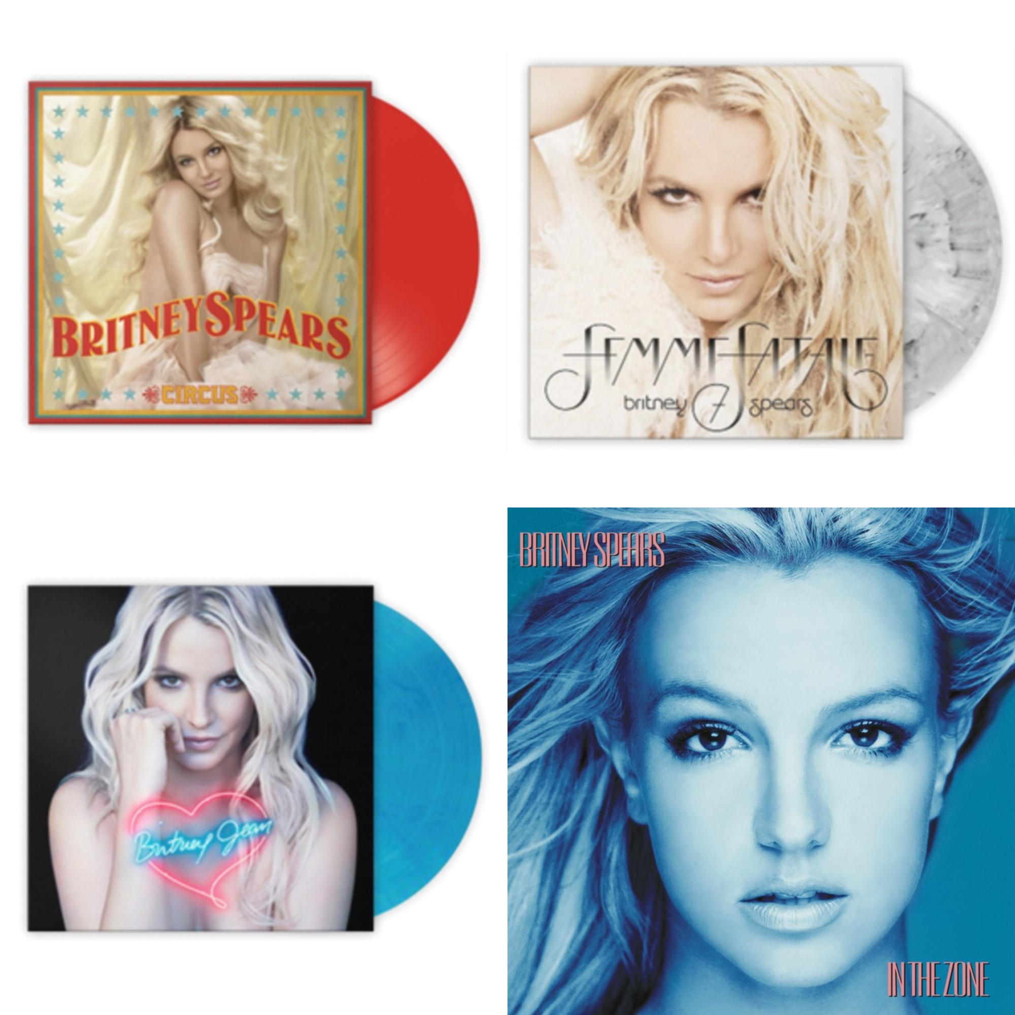 In The Zone & Circus (Red LP Vinyl/Import) & Britney Jean (Blue Marbled LP Vinyl/Import) & Femme Fatale (Light Grey Marbled LP Vinyl/Import)