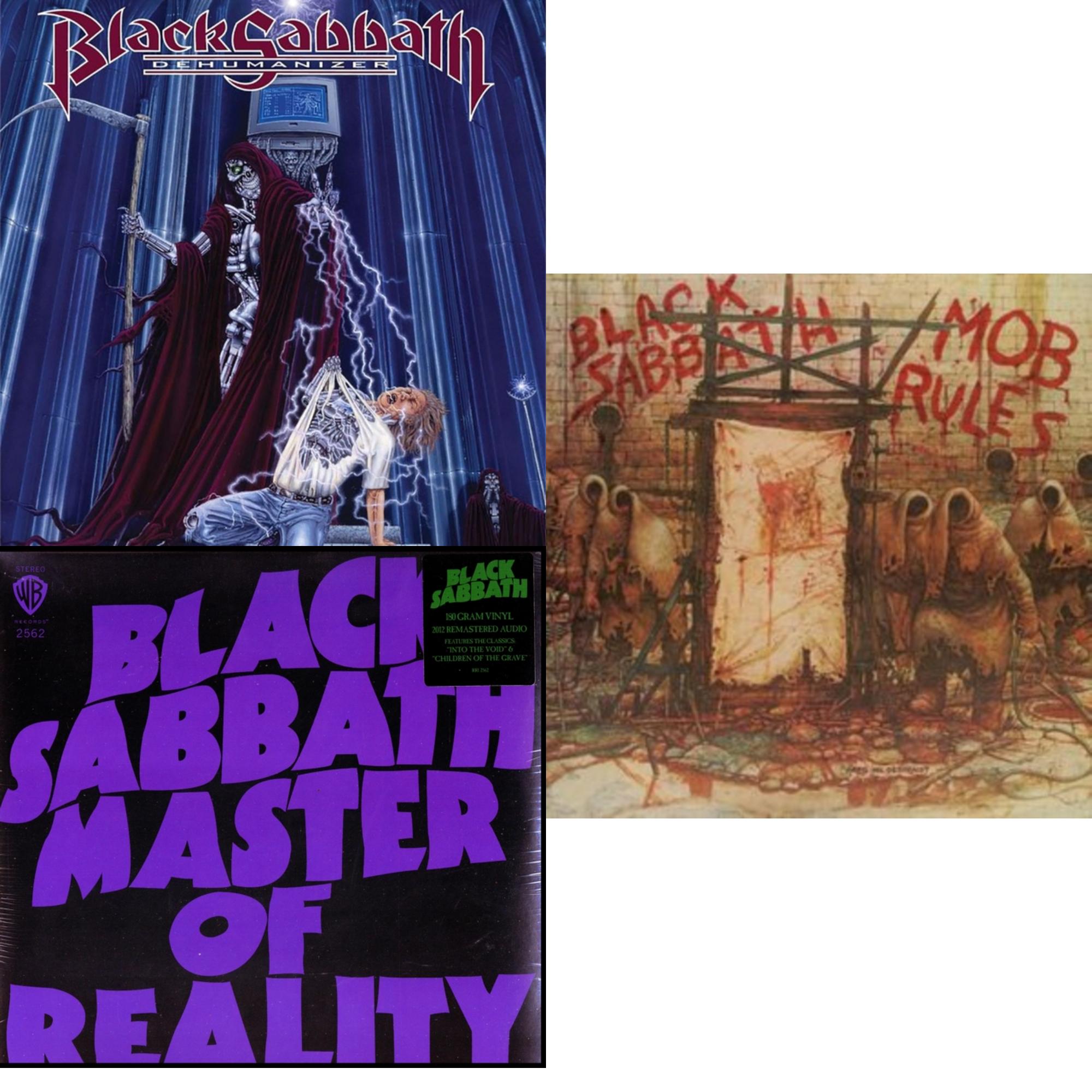 Master Of Reality (180G) & Mob Rules (Deluxe/2LP) & Dehumanizer (Deluxe Edition/2LP) (Rocktober)