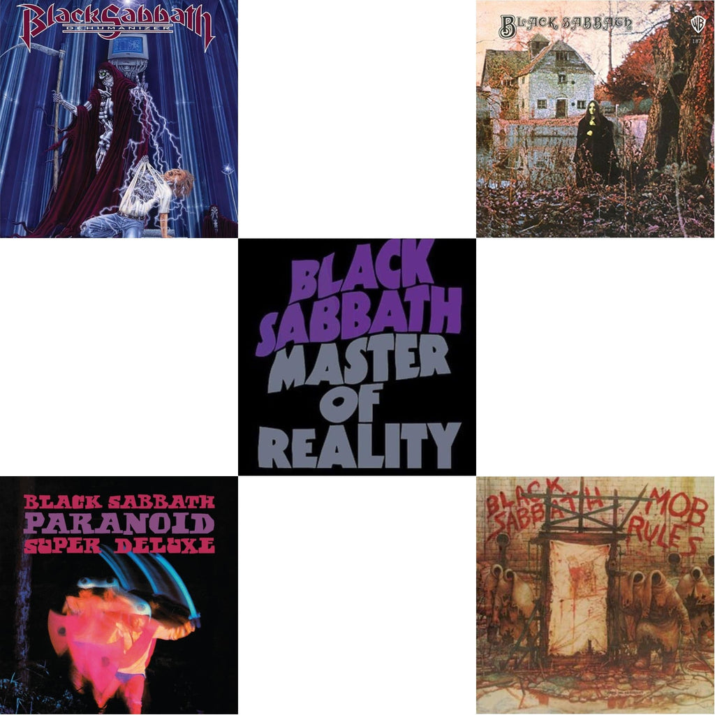 Black Sabbath - Black Sabbath (180G) & Master Of Reality & Paranoid (Deluxe Edition) & Mob Rules (Deluxe/2LP) & Dehumanizer (Deluxe Edition/2LP) (Rocktober)