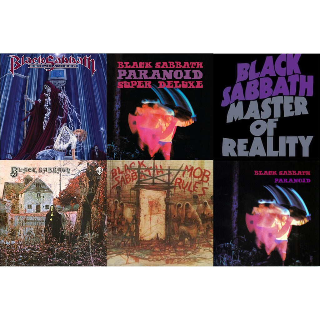 Black Sabbath - Black Sabbath (180G) & Paranoid & Master Of Reality & Paranoid (Deluxe Edition) & Mob Rules (Deluxe/2LP) & Dehumanizer (Deluxe Edition/2LP) (Rocktober)