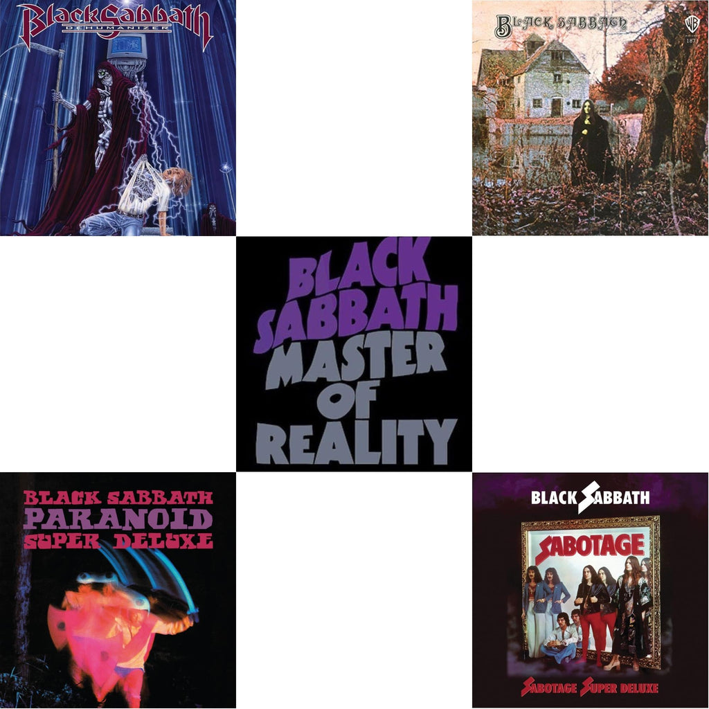 Black Sabbath - Black Sabbath (180G) & Master Of Reality & Sabotage (Super Deluxe Edition/4LP/7Inch) & Paranoid (Deluxe Edition) & Dehumanizer (Deluxe Edition/2LP) (Rocktober)