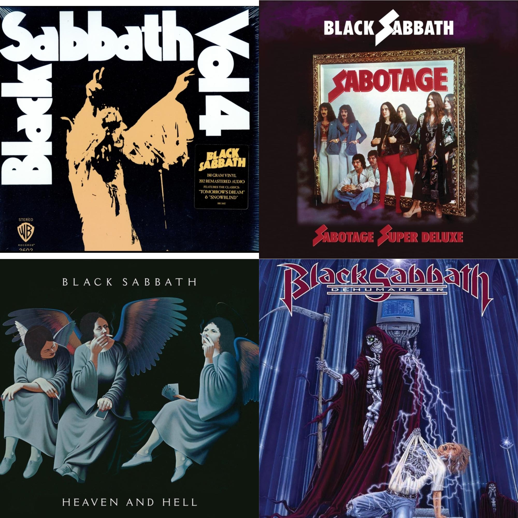 Vol. 4 (180G) & Sabotage (Super Deluxe Edition/4LP/7Inch) & Heaven & Hell (Deluxe/2LP) & Dehumanizer (Deluxe Edition/2LP) (Rocktober)