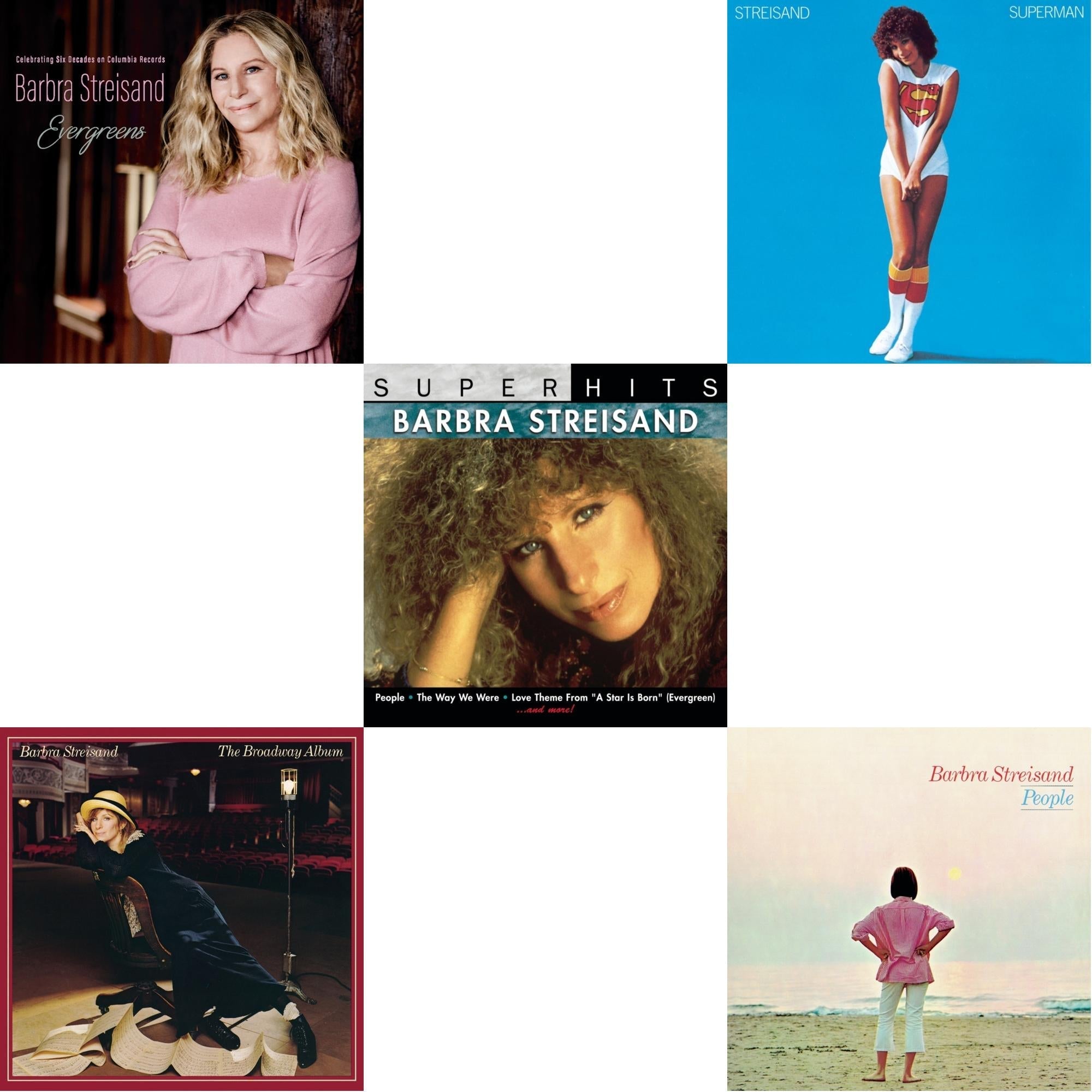 Evergreens : Celebrating Six Decades On Columbia Records & Broadway Album & Super Hits & Superman & People