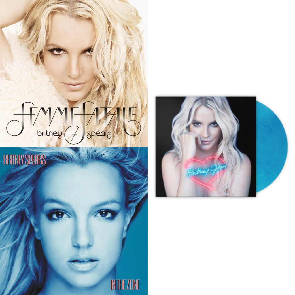 Britney Spears - Femme Fatale & In The Zone & Britney Jean (Blue Marbled LP Vinyl/Import)