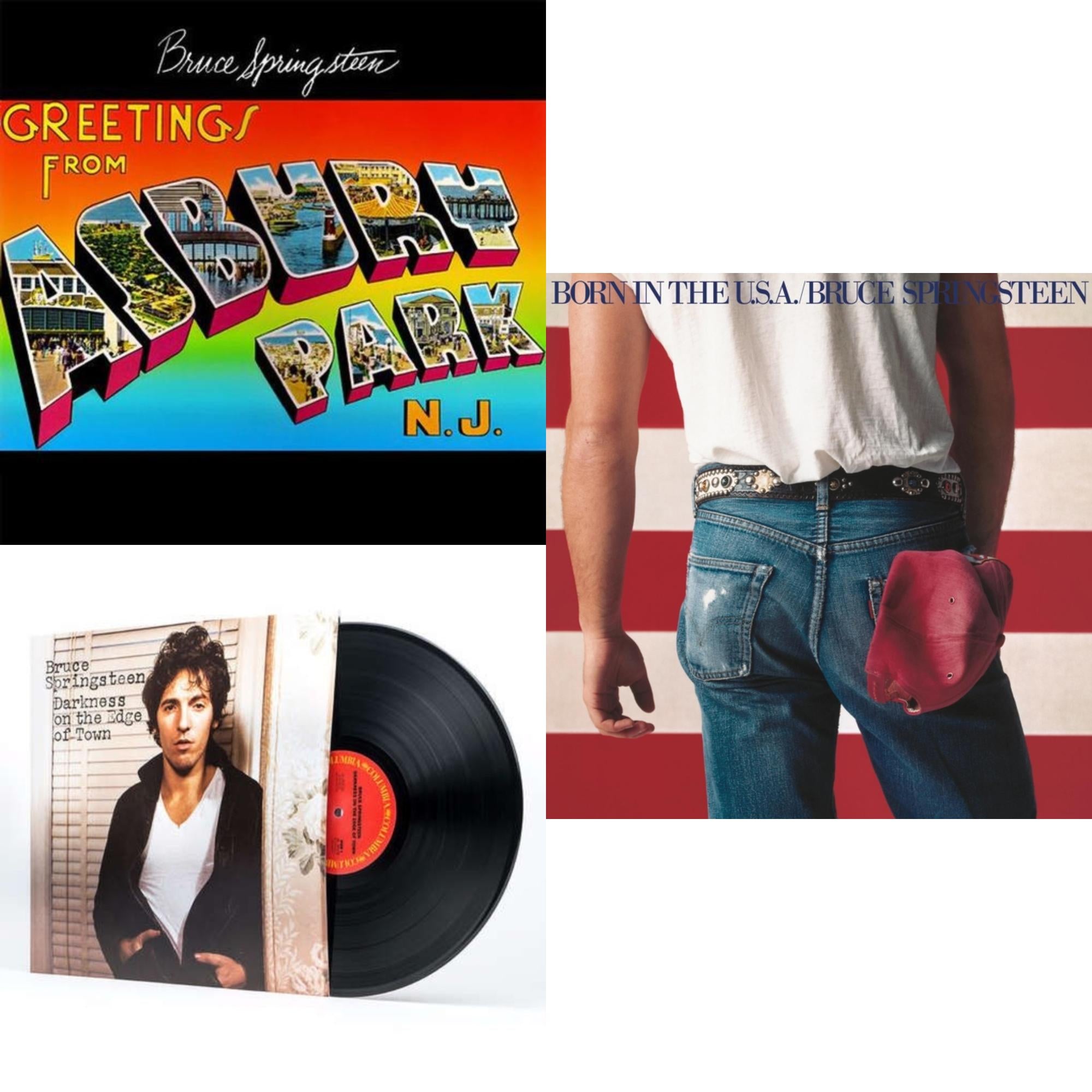 Greetings From Asbury Park N.J. (180G) & Darkness On The Edge Of Town (180G) & Born In The U.S.A. (180G)