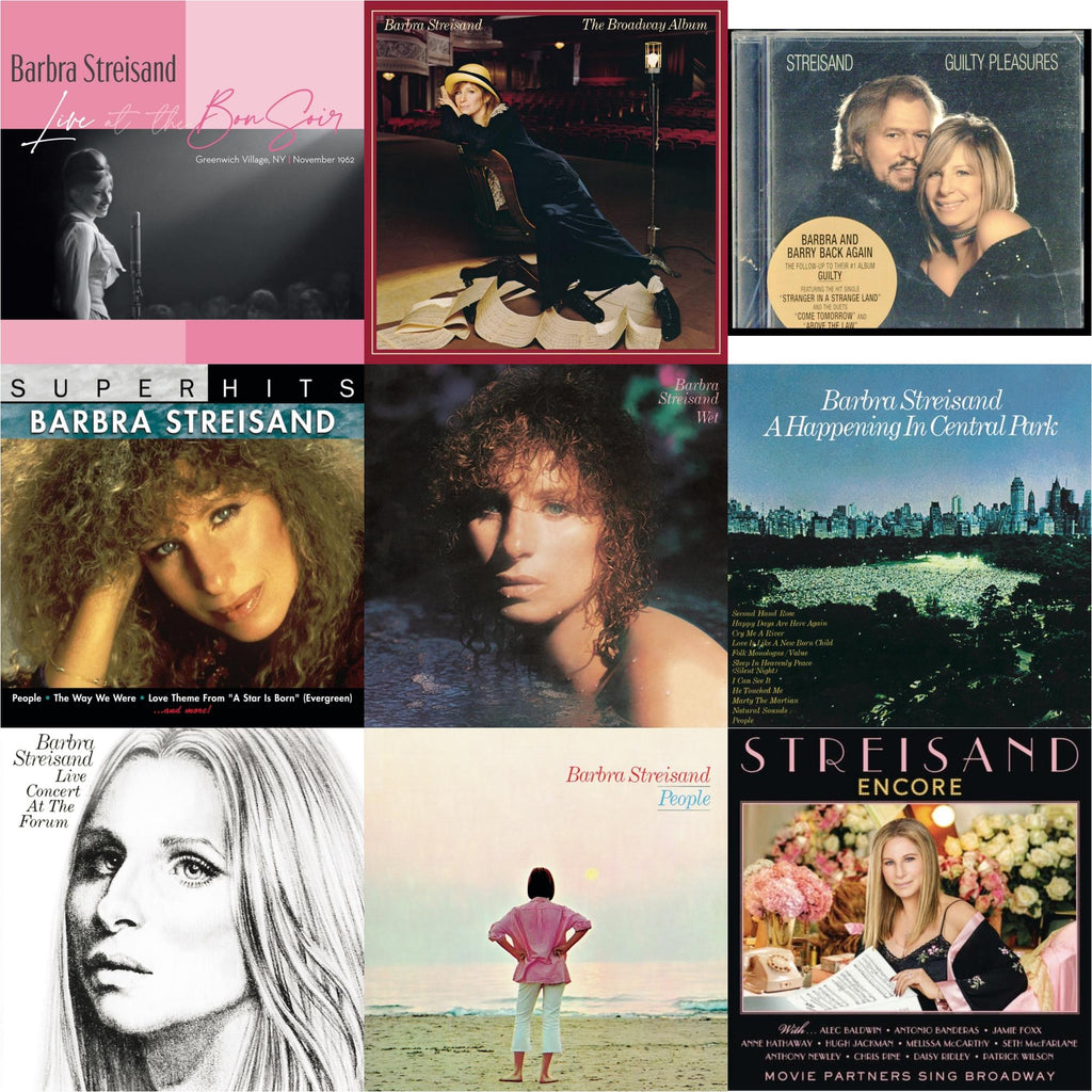 Live At The Bon Soir & Broadway Album & Guilty Pleasures & Super Hits & Wet & Happening In Central Park & Live Concert At The Forum & People & Encore: Movie Partners Sing Broadway