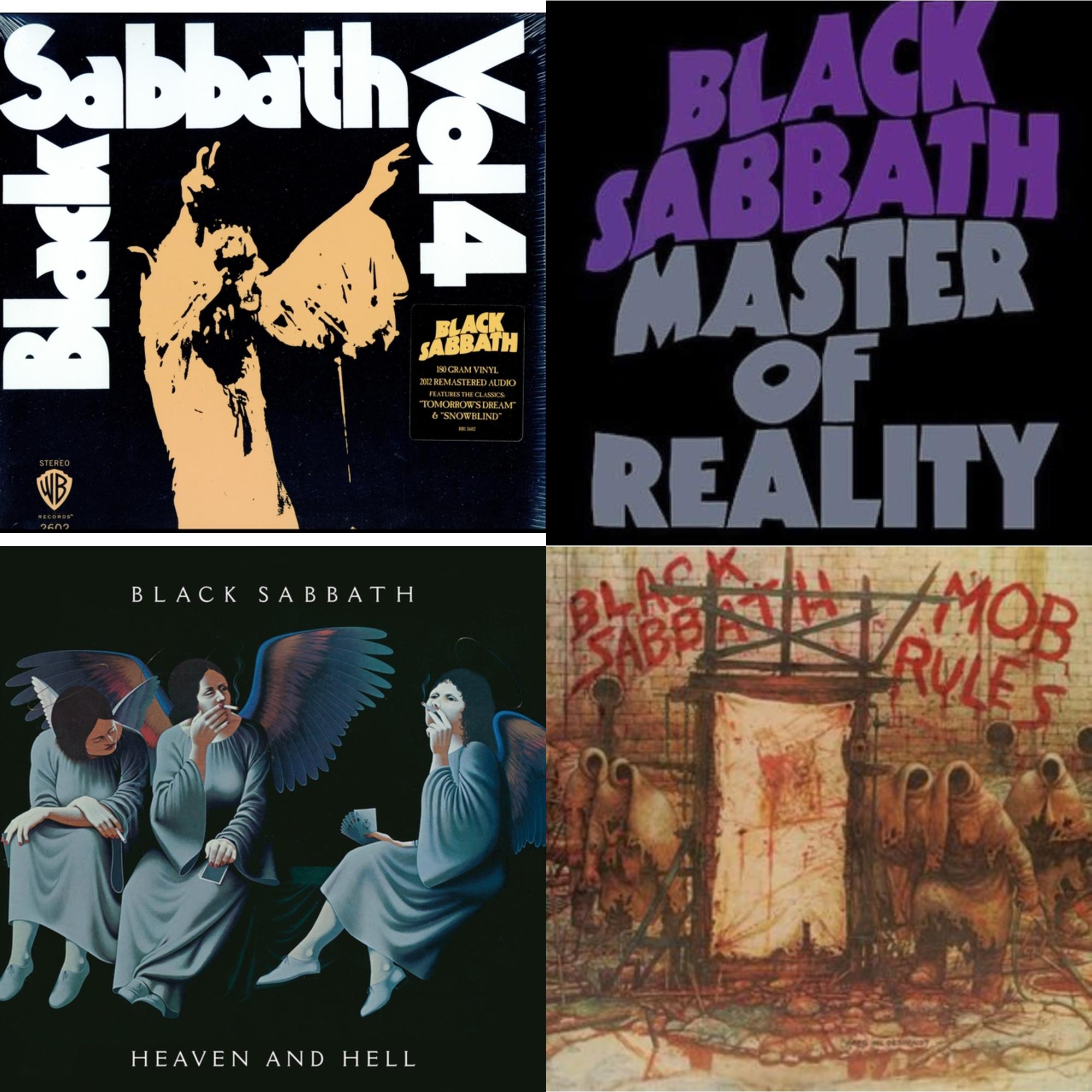 Vol. 4 (180G) & Master Of Reality & Heaven & Hell (Deluxe/2LP) & Mob Rules (Deluxe/2LP)