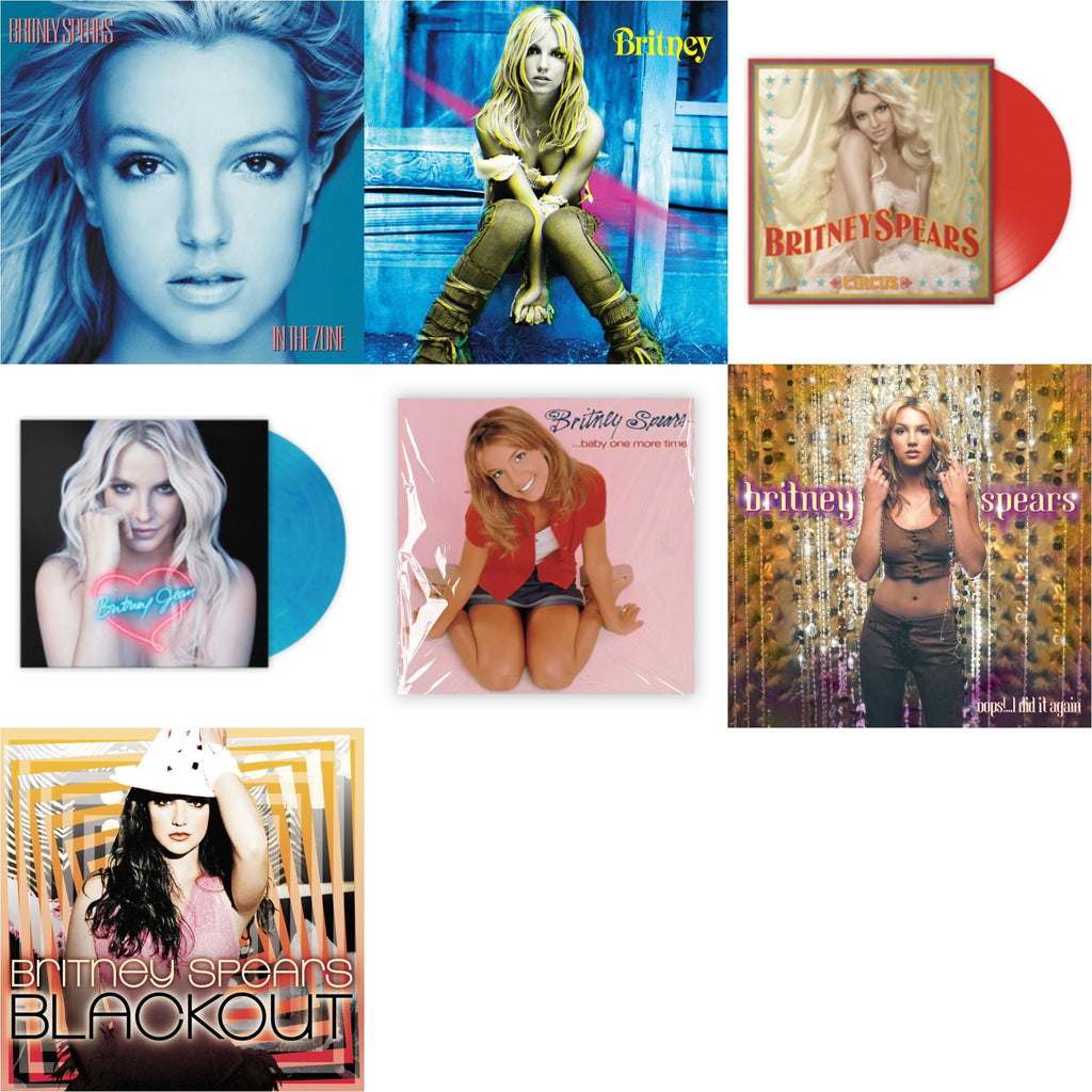 Baby One More Time & Oops!... I Did It Again & Britney & Blackout & In The Zone & Circus (Red LP Vinyl/Import) & Britney Jean (Blue Marbled LP Vinyl/Import)