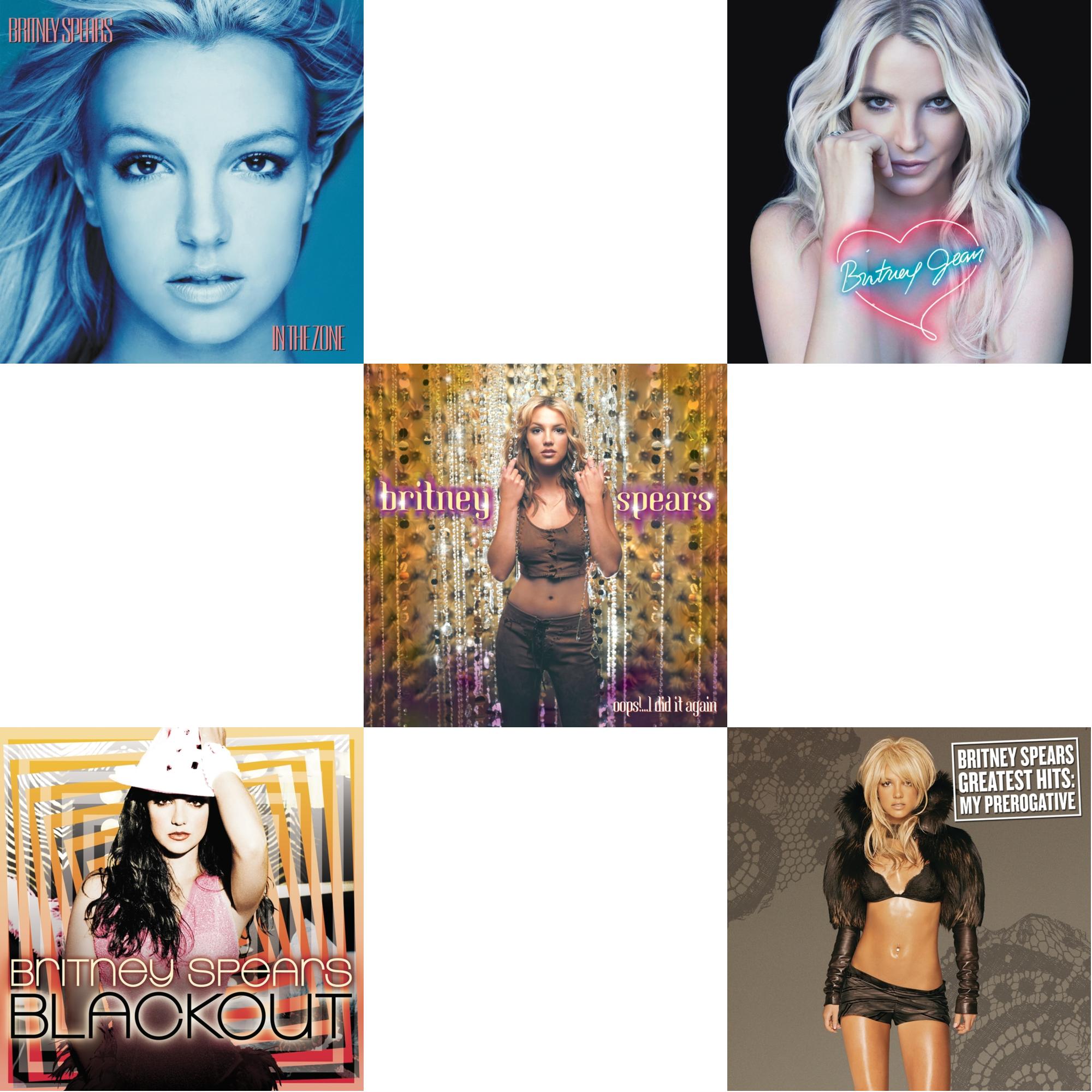 Oops!... I Did It Again & Blackout & In The Zone & Britney Jean & Greatest Hits : My Prerogative (2LP)