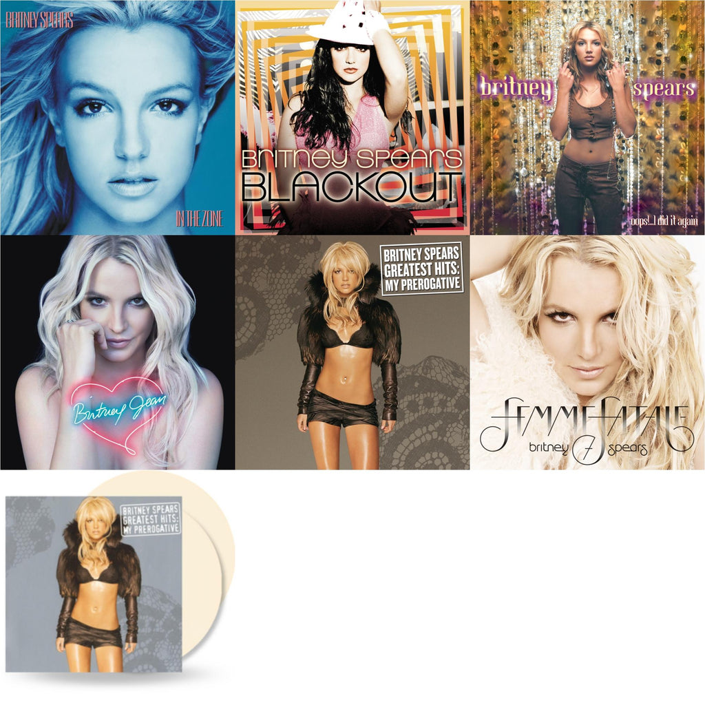 Oops!... I Did It Again & Blackout & In The Zone & Britney Jean & Femme Fatale & Greatest Hits : My Prerogative (2LP) & Greatest Hits: My Prerogative (2LP/Cream Vinyl/Import)