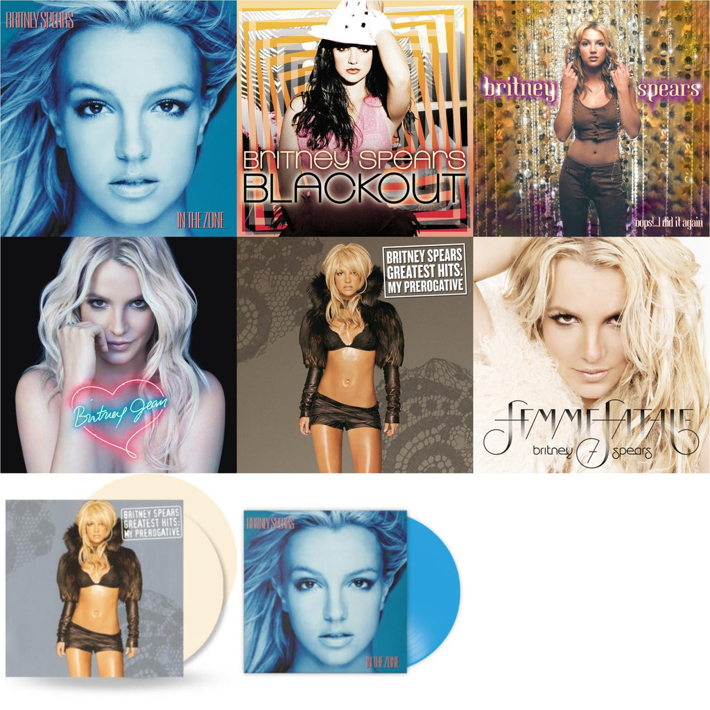 Oops!... I Did It Again & Blackout & In The Zone & Britney Jean & Femme Fatale & Greatest Hits : My Prerogative (2LP) & In The Zone (Blue LP Vinyl/Import) & Greatest Hits: My Prerogative (2LP/Cream Vinyl/Import)