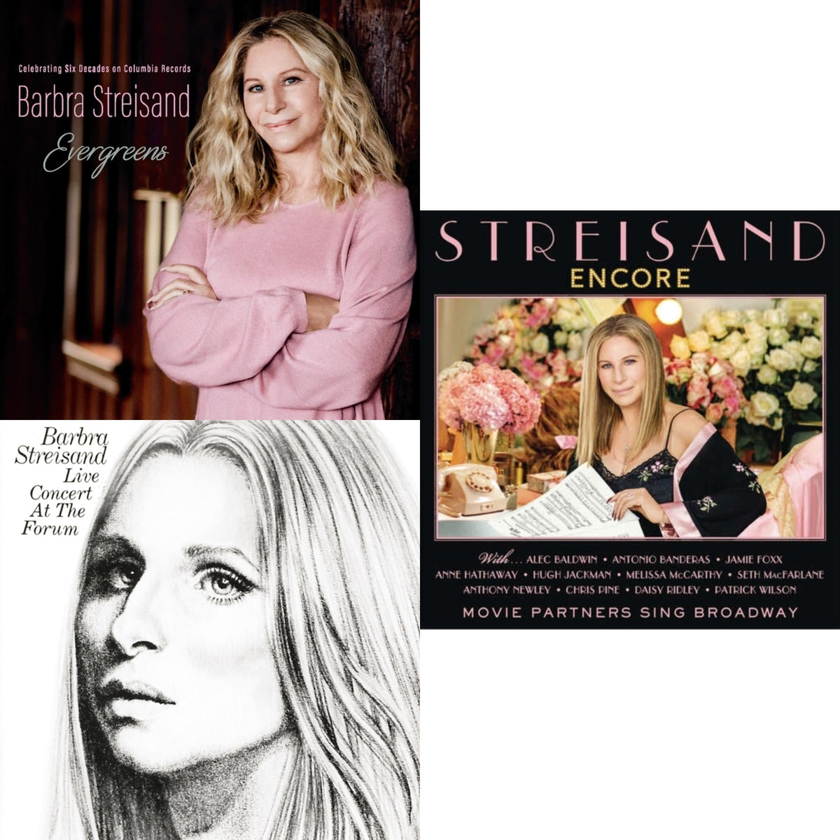 Evergreens : Celebrating Six Decades On Columbia Records & Live Concert At The Forum & Encore: Movie Partners Sing Broadway