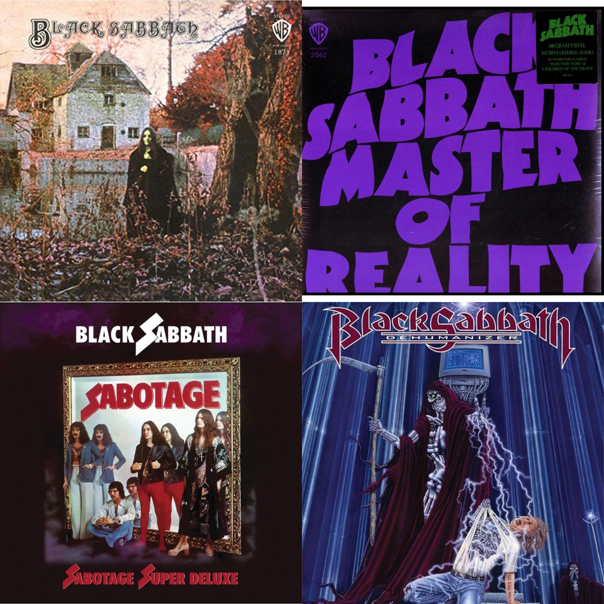 Black Sabbath (180G) & Master Of Reality (180G) & Sabotage (Super Deluxe Edition/4LP/7Inch) & Dehumanizer (Deluxe Edition/2LP) (Rocktober)