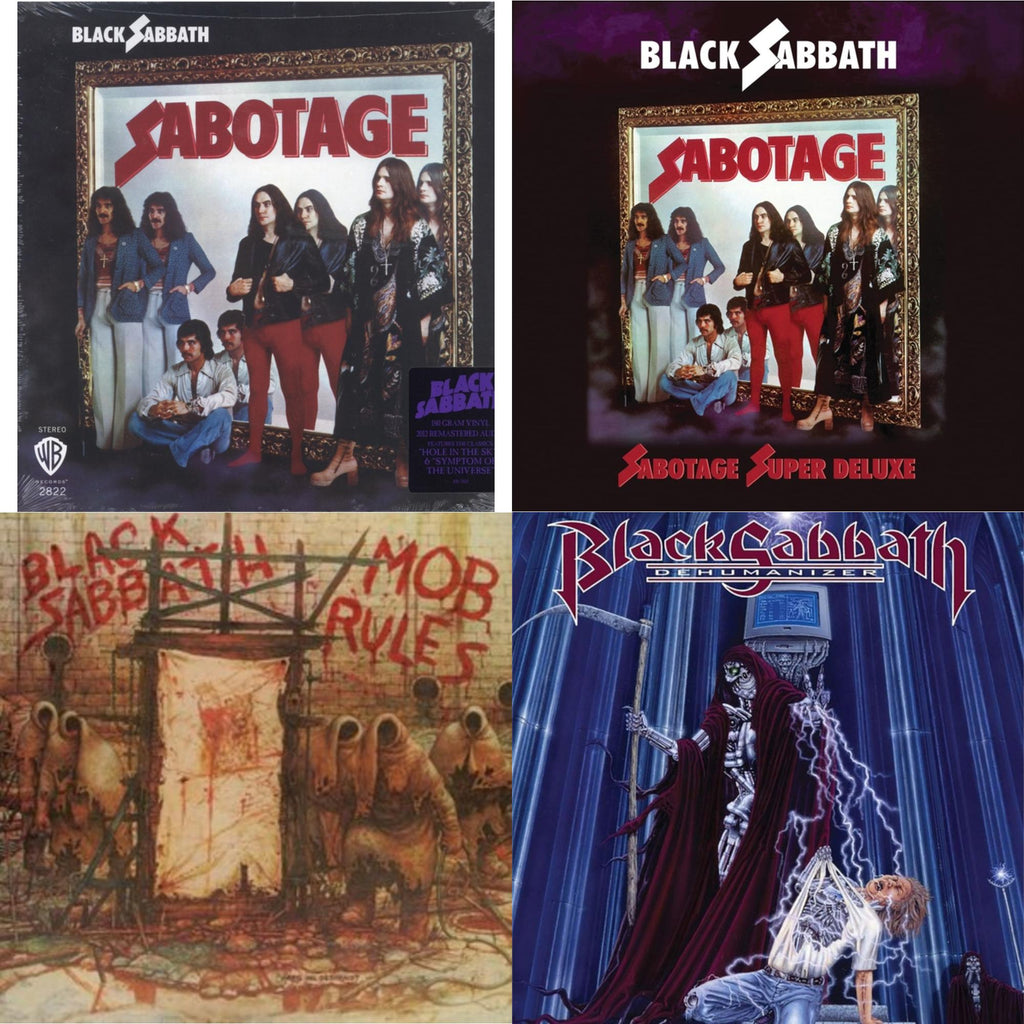Sabotage (180G) & Sabotage (Super Deluxe Edition/4LP/7Inch) & Mob Rules (Deluxe/2LP) & Dehumanizer (Deluxe Edition/2LP) (Rocktober)