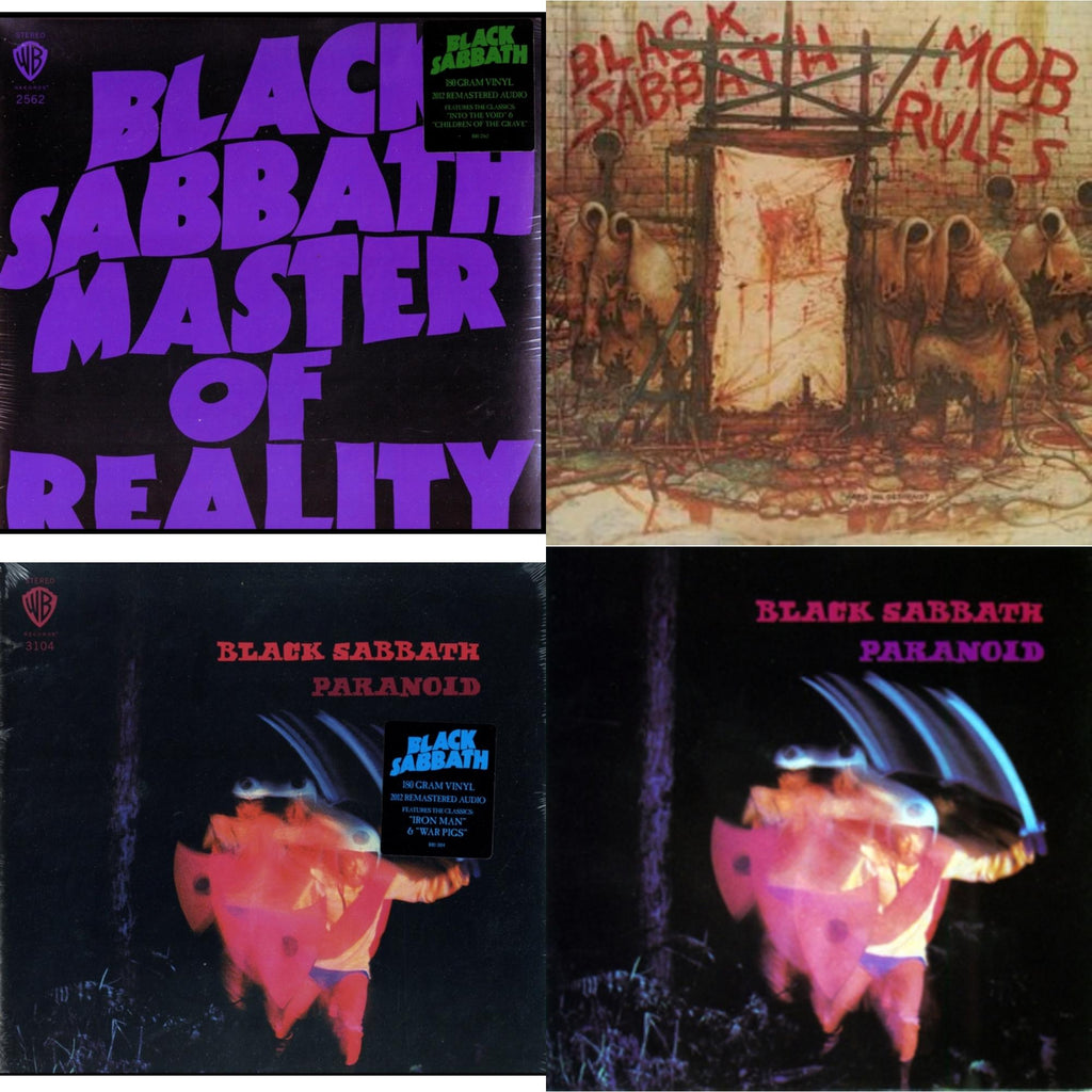 Paranoid (180G) & Master Of Reality (180G) & Paranoid & Mob Rules (Deluxe/2LP)