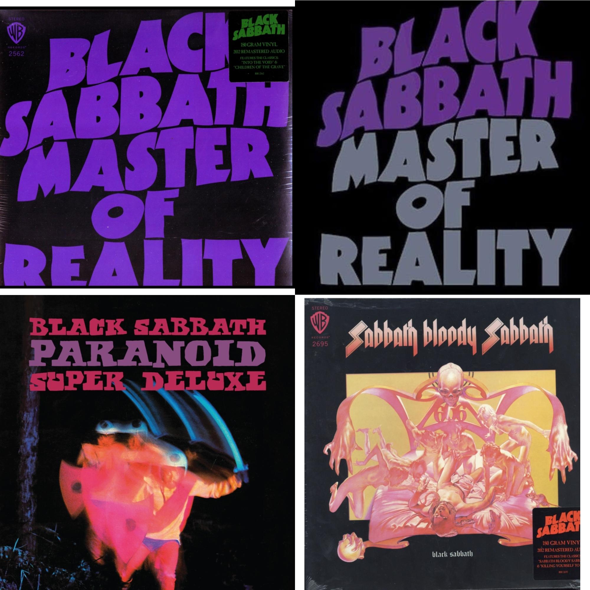Black Sabbath - Sabbath Bloody Sabbath (180G) & Master Of Reality (180G) & Master Of Reality & Paranoid (Deluxe Edition) - LP Vinyl Bundle