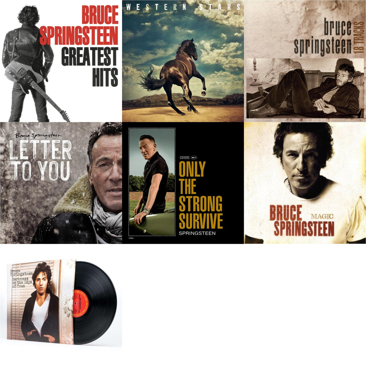 Greatest Hits (2 LP/150G Vinyl/Dl Code) & Western Stars (2LP/150G) & 18 Tracks & Letter To You (2LP/140G) & Only The Strong Survive (2LP/140G/D-Side Etching) & Magic (180G) & Darkness On The Edge Of Town (180G)