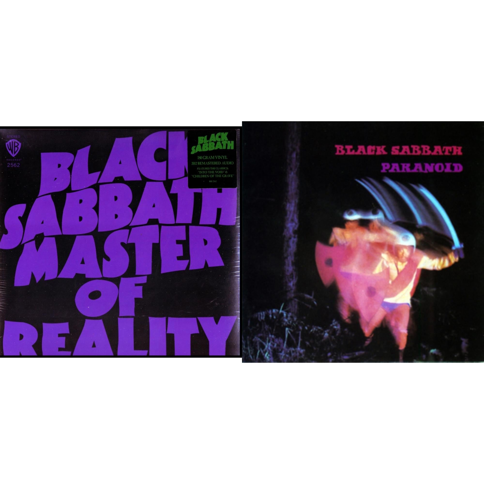 Black Sabbath - Master Of Reality (180G) & Paranoid - LP Vinyl Bundle