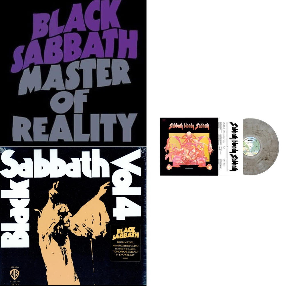 Black Sabbath - Master Of Reality & Vol. 4 (180G) & Sabbath Bloody Sabbath (Smoky LP Vinyl) (Syeor)