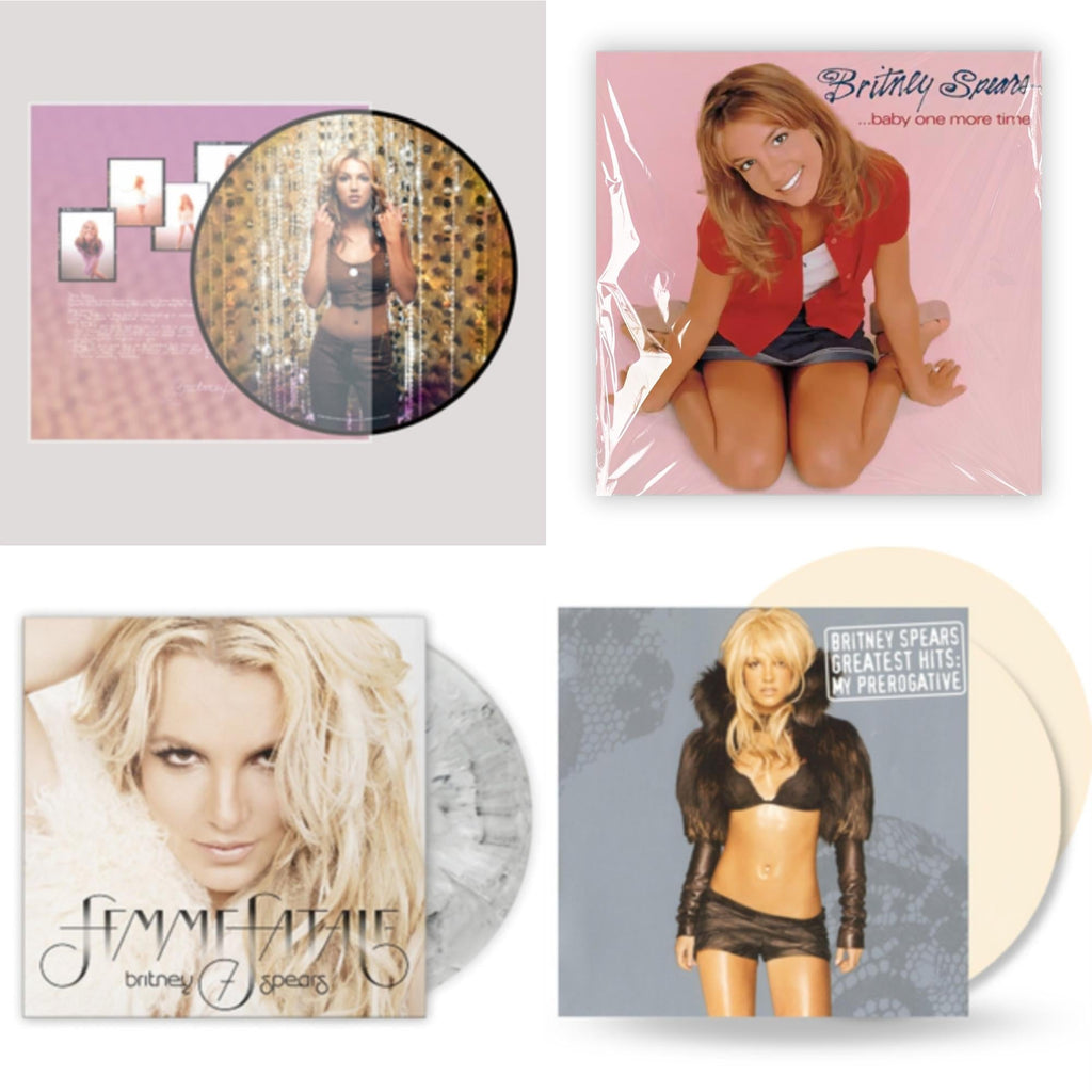 Oops!... I Did It Again (20Th Anniversary Edition Picture LP Vinyl) & Baby One More Time & Femme Fatale (Light Grey Marbled LP Vinyl/Import) & Greatest Hits: My Prerogative (2LP/Cream Vinyl/Import)